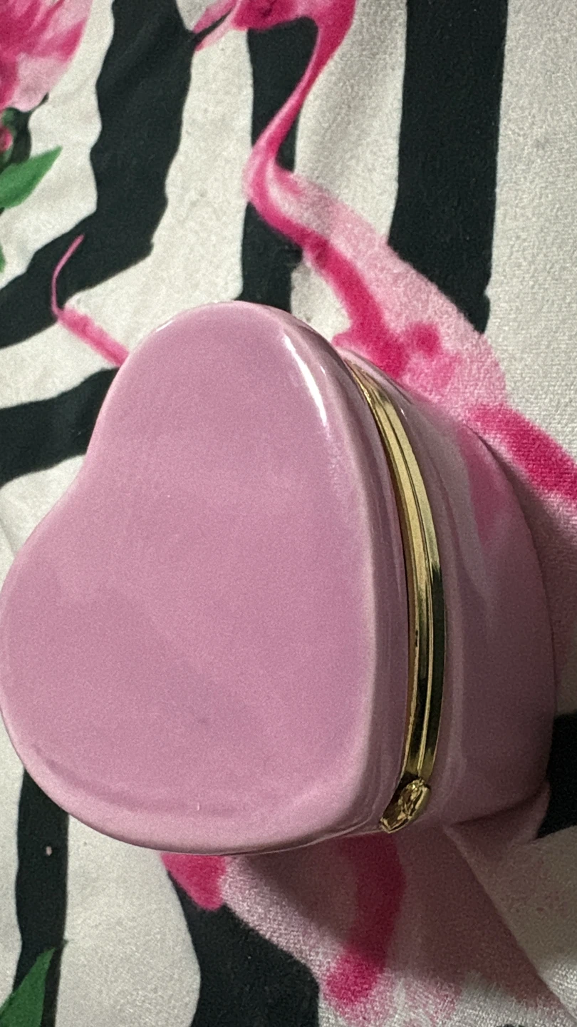 🏈 Pink Heart-Shaped Trinket Box - photo 2