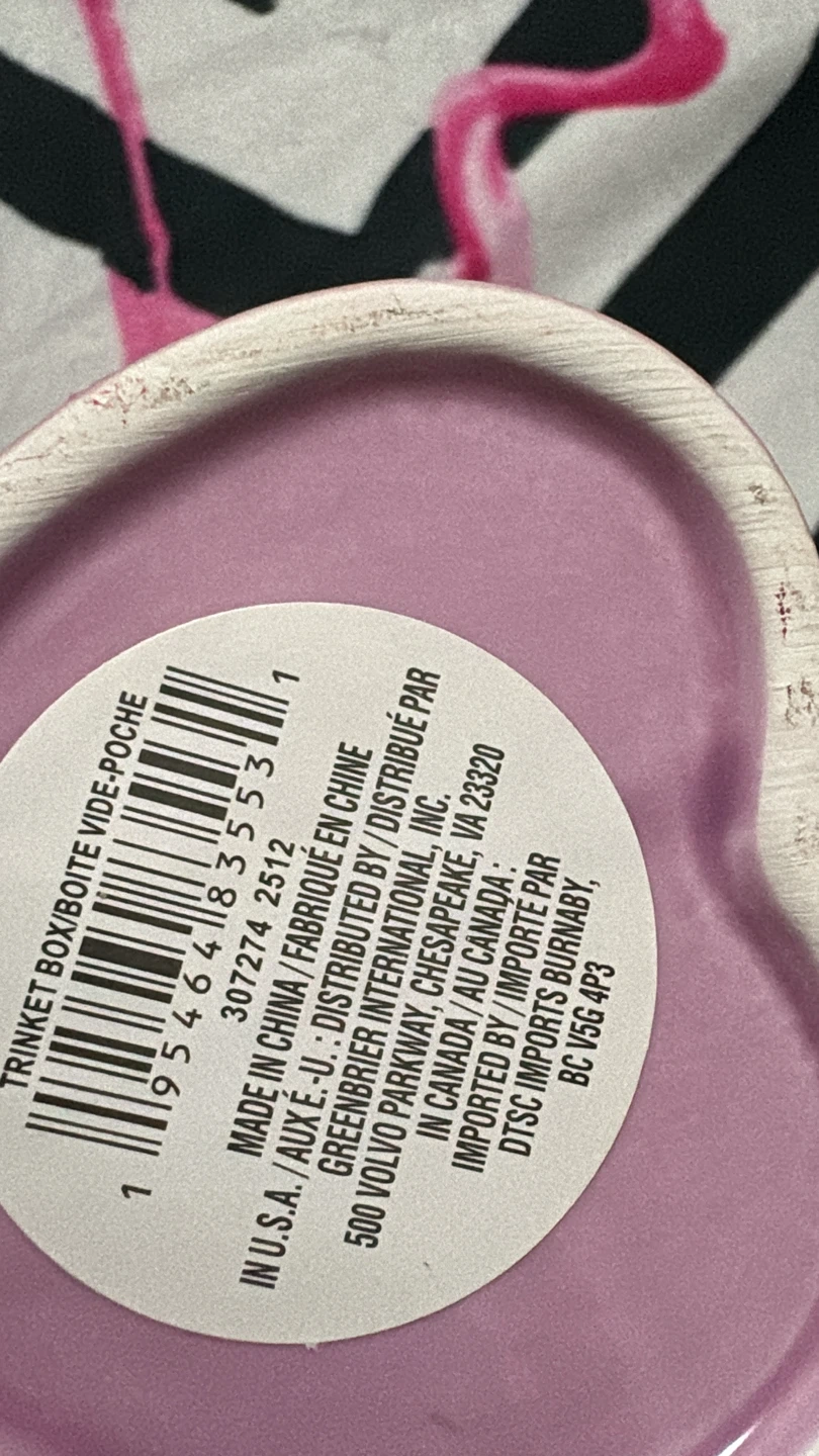 🏈 Pink Heart-Shaped Trinket Box - photo 4