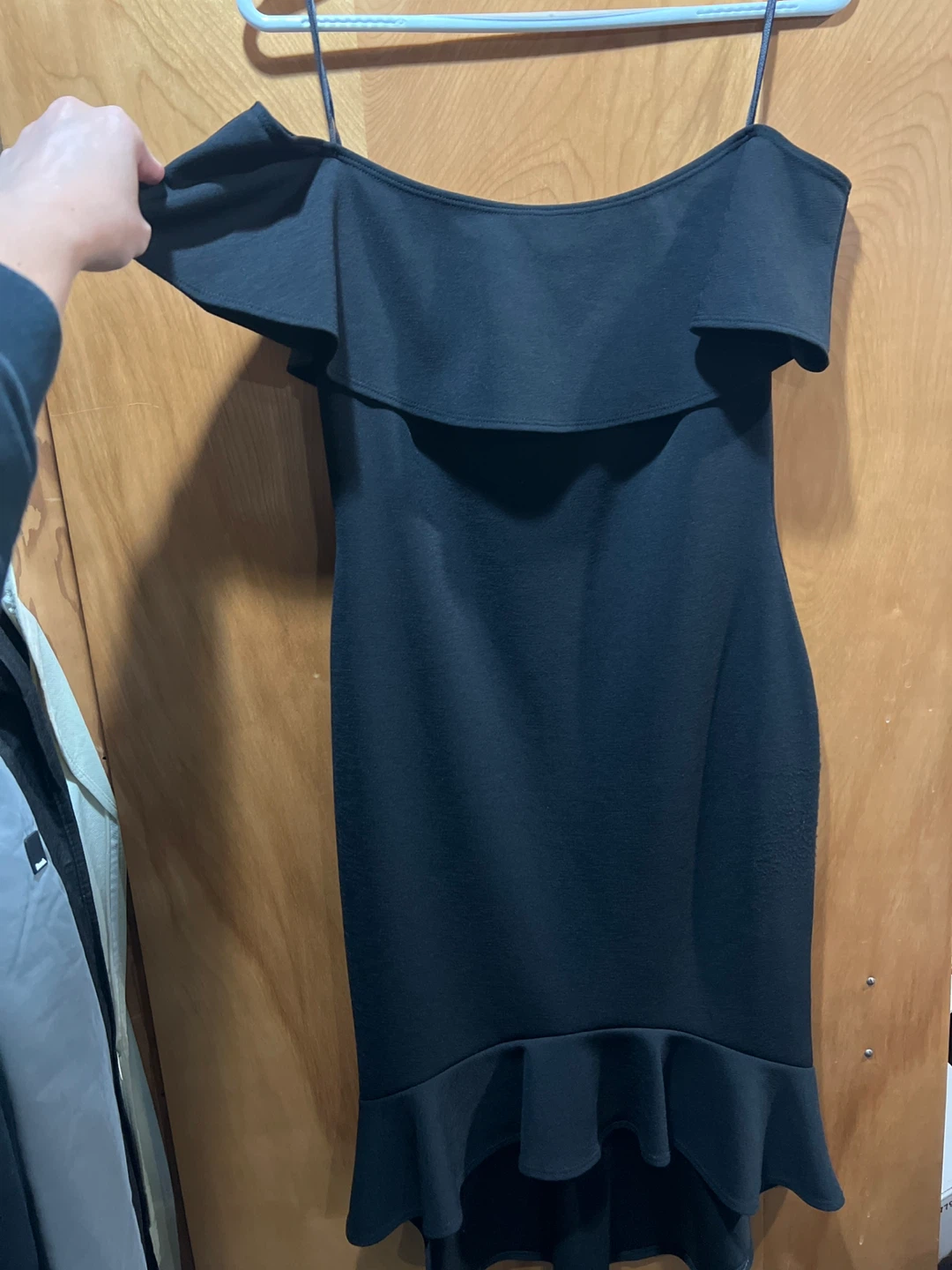 Guess Black Off-Shoulder Dress Size M
