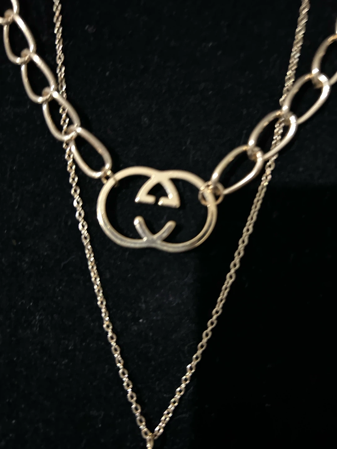 Gucci Double G Gold Tone Layered Necklace - photo 3