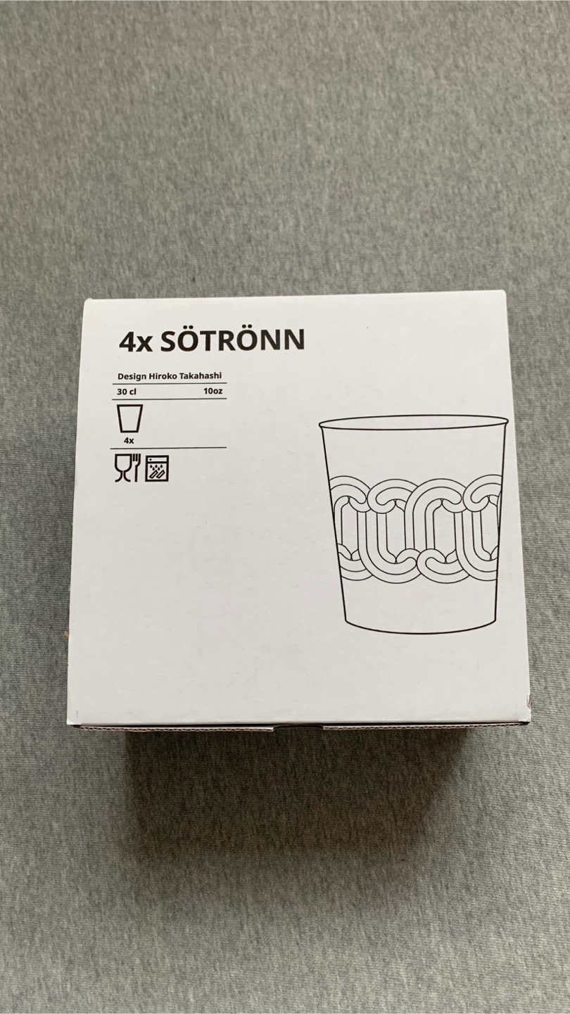 IKEA SÖTRÖNN Glasses - Set of 4 -BNIB 🏈