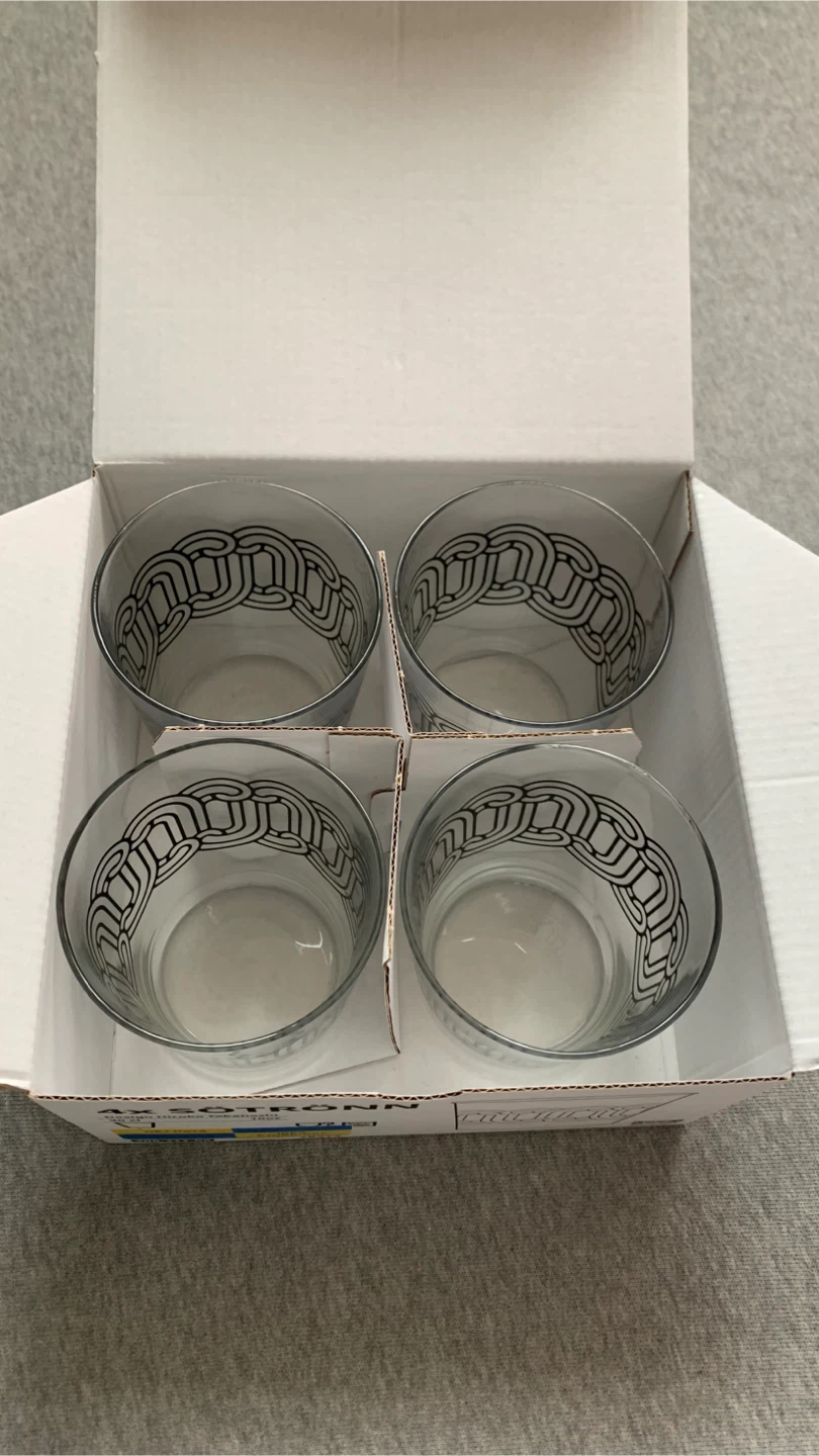 IKEA SÖTRÖNN Glasses - Set of 4 -BNIB 🏈 - photo 2