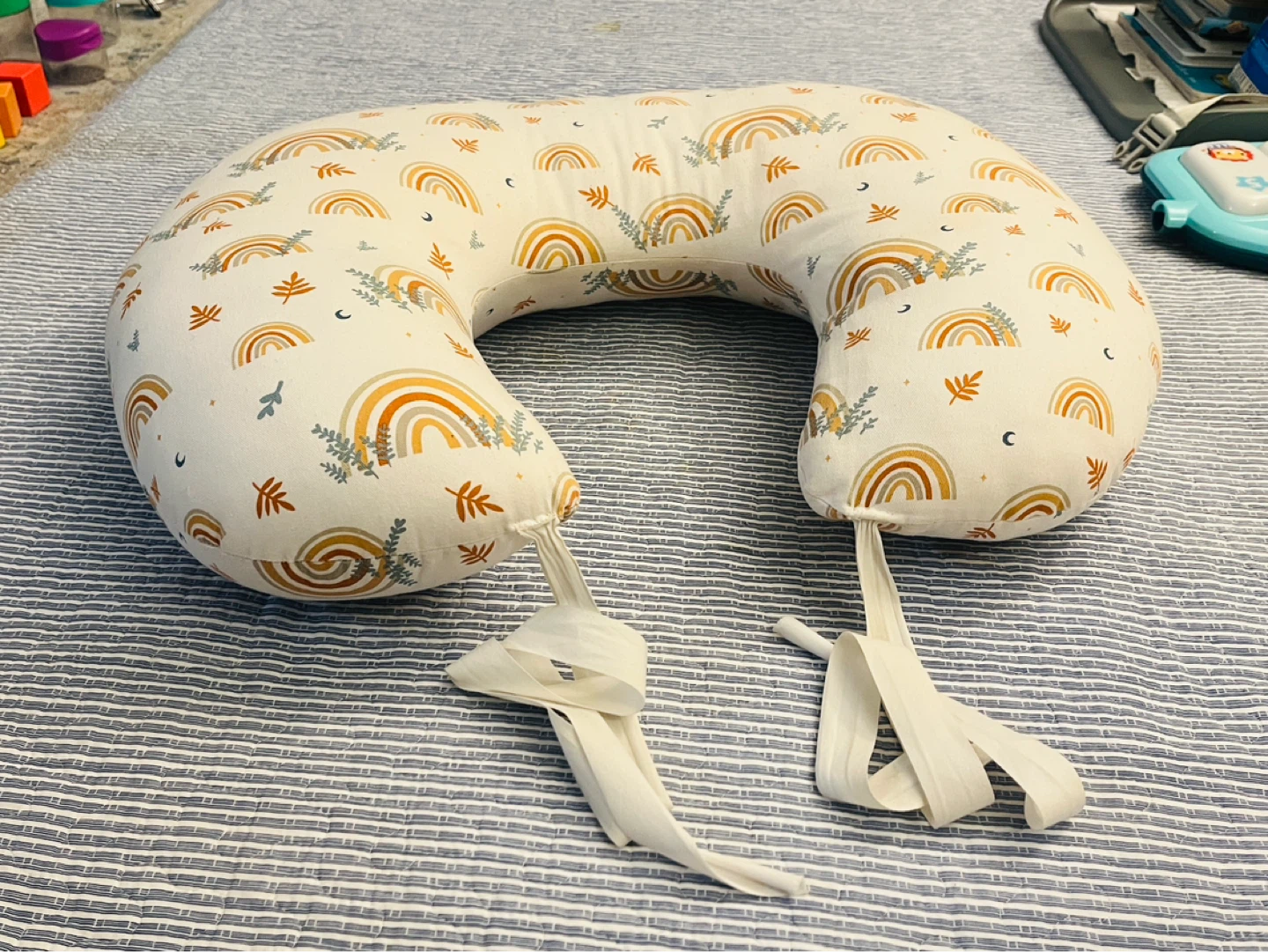 Jolly Jumper Nursing Pillow with hand sewn straps