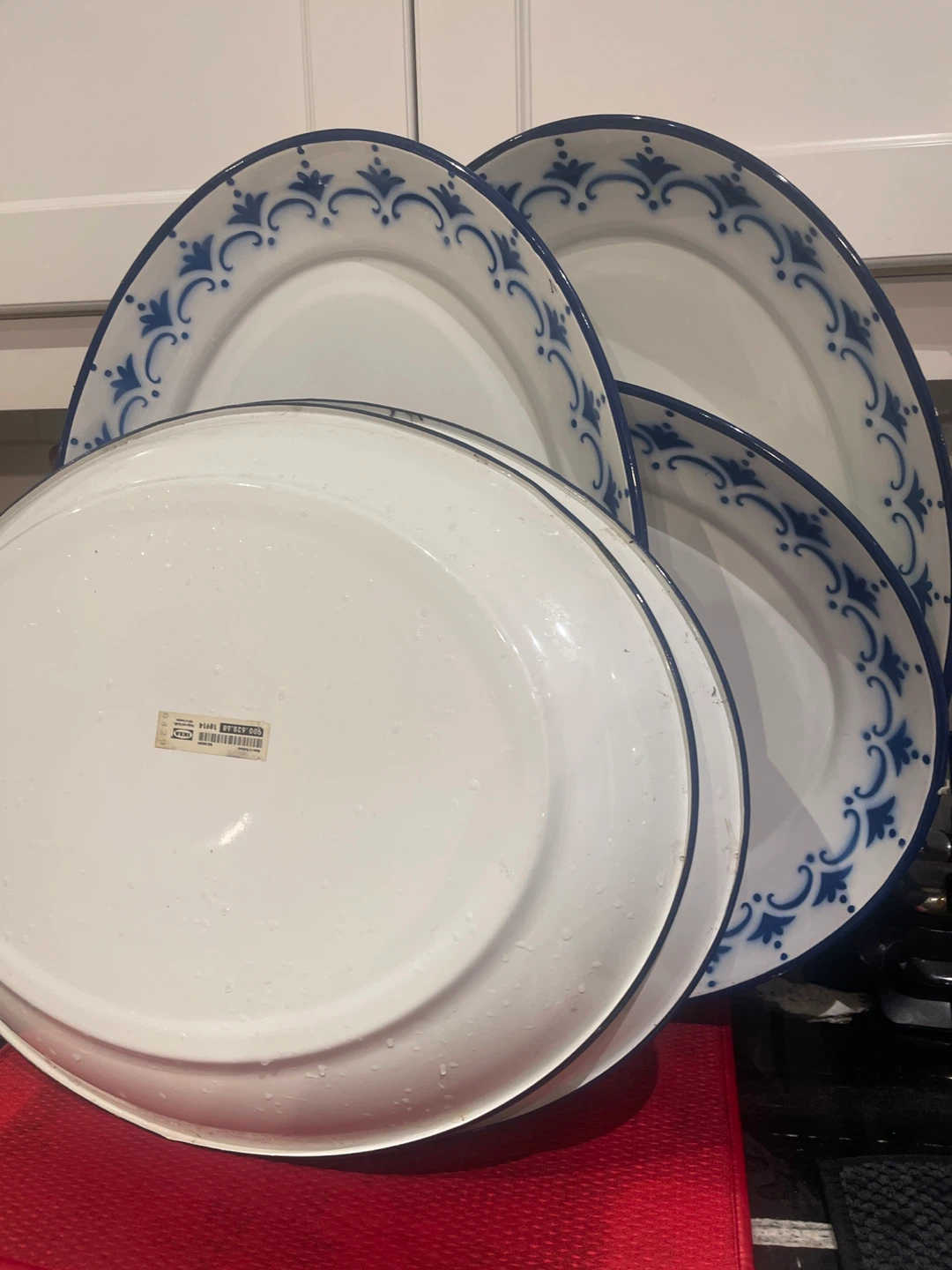 IKEA vintage enamel Oval Serving Platters - photo 3