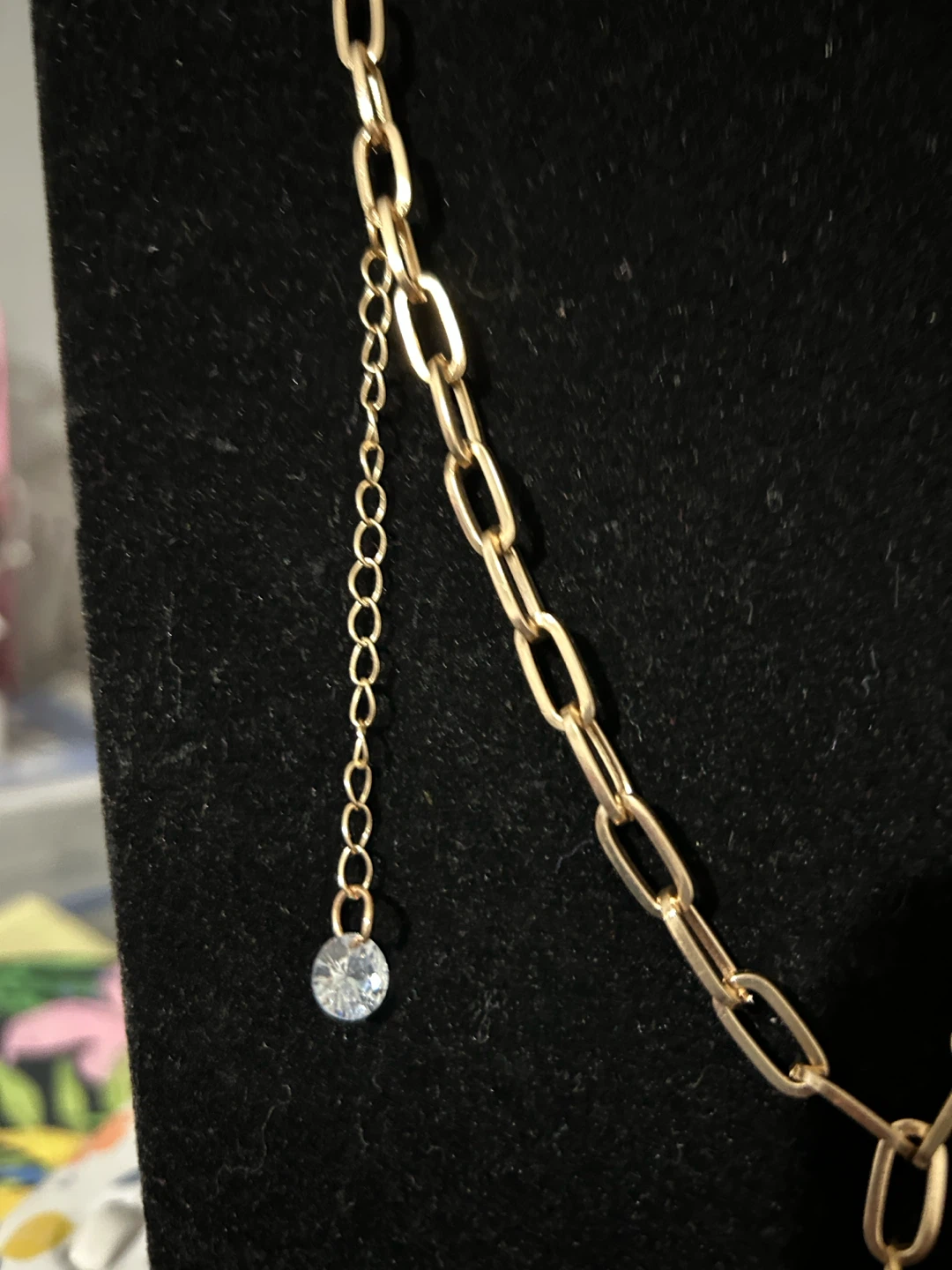 Gold Tone GG Clover Pendant Necklace - photo 4