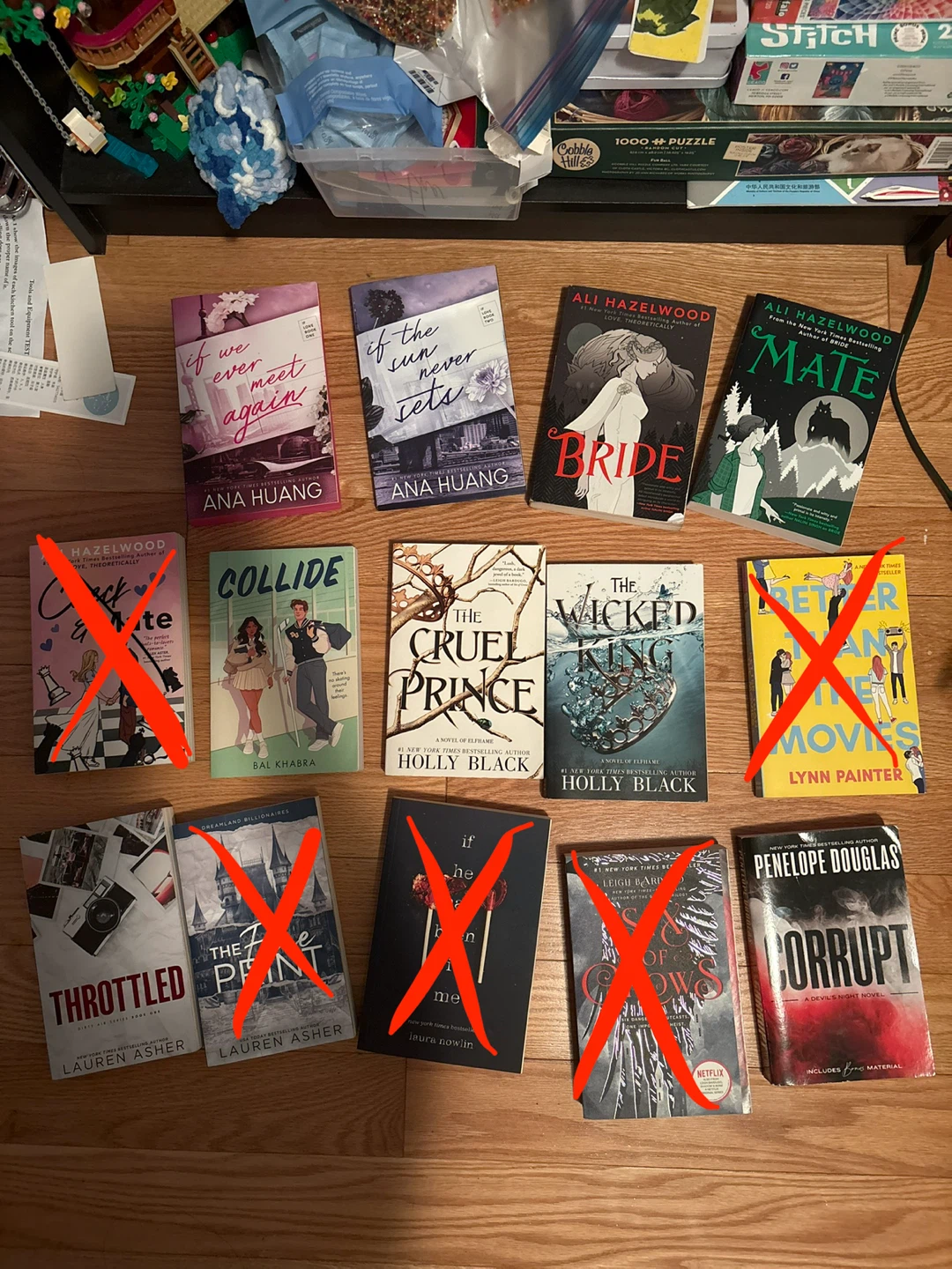 Assorted Young Adult-Adult Romance and Fantasy Novels