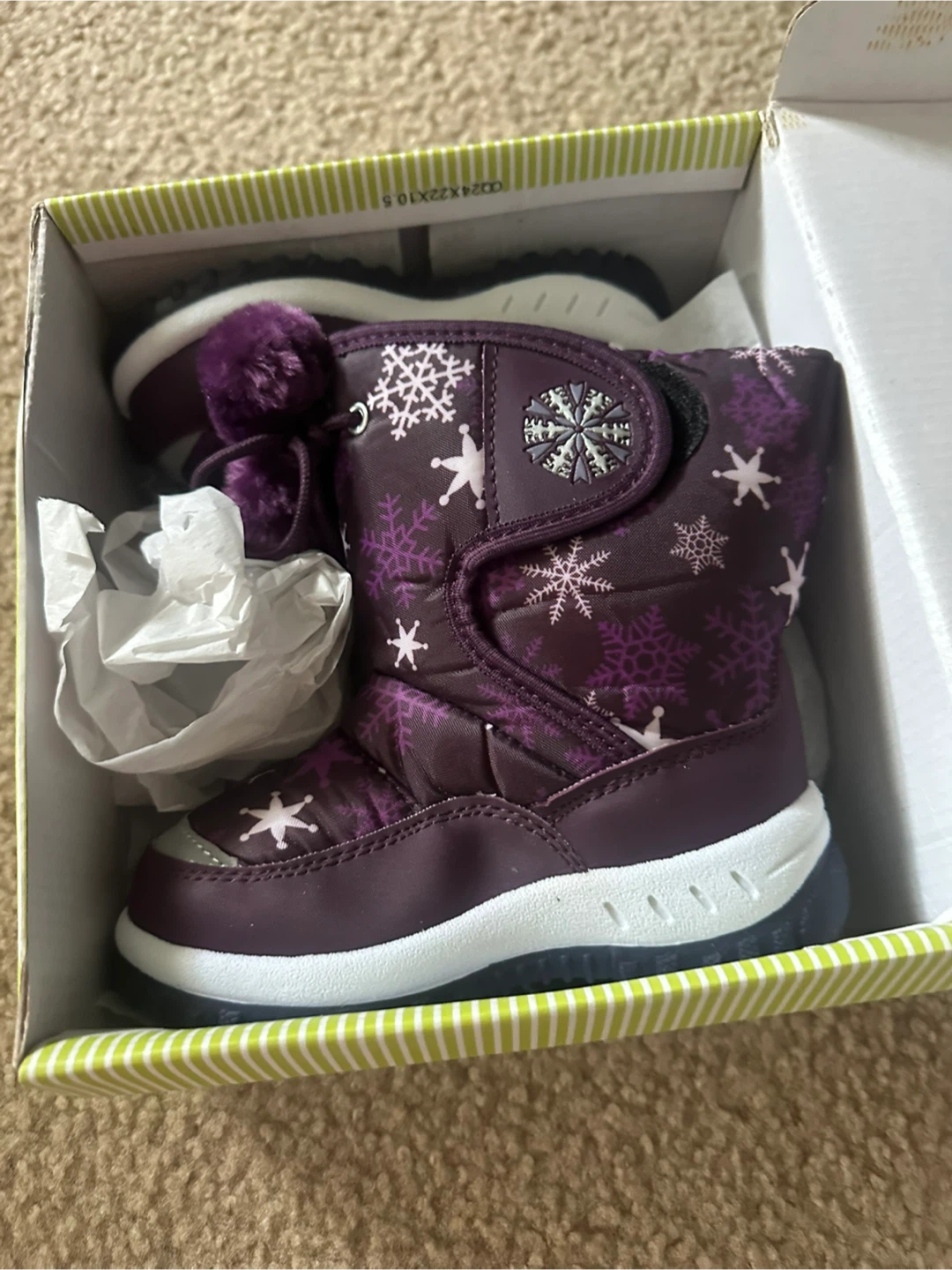 Adorababy Purple Snowflake Winter Boots - photo 2