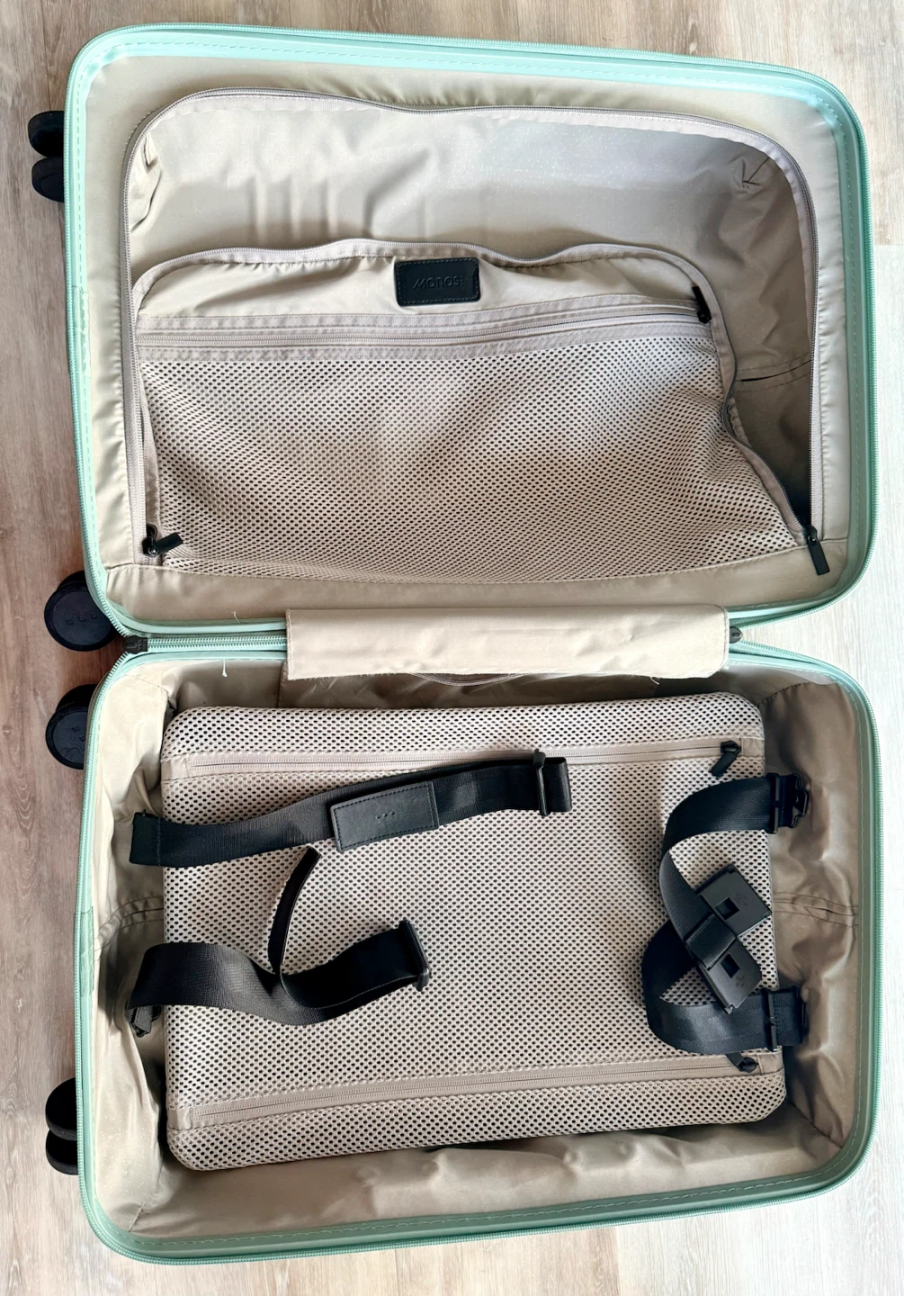 Monos Carry-On Plus Luggage Sage Green - photo 5