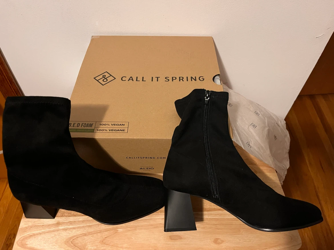 NEW Call It Spring Black Ankle Boots Women Size 7 - photo 5