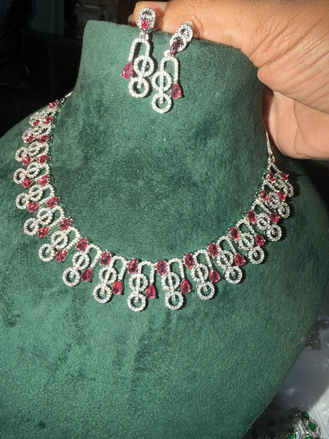 Pink Stone Jewelry Set - photo 2