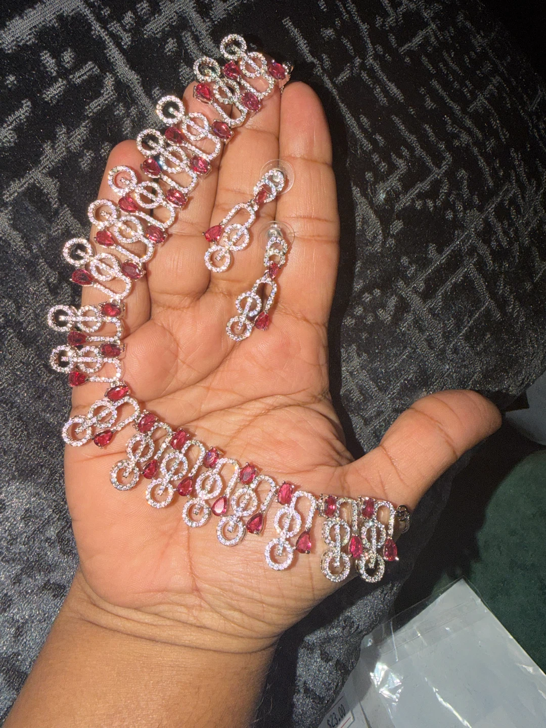 Pink Stone Jewelry Set - photo 3