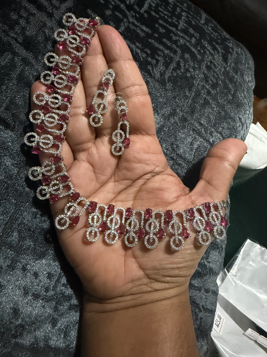 Pink Stone Jewelry Set - photo 4