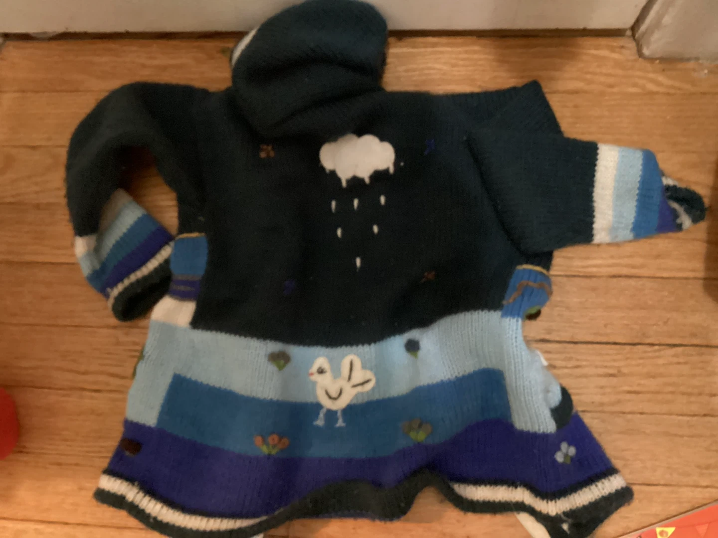🏈 4T Childrens Knit Zippered Hoodie - photo 2