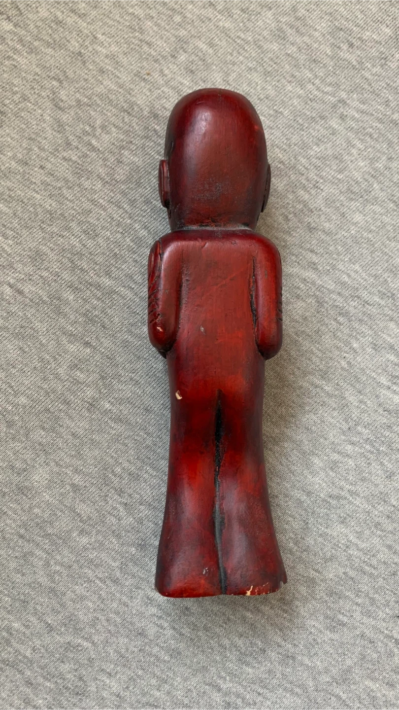 Small Maori Carved Wooden Tiki Figurine 🏈 - photo 2