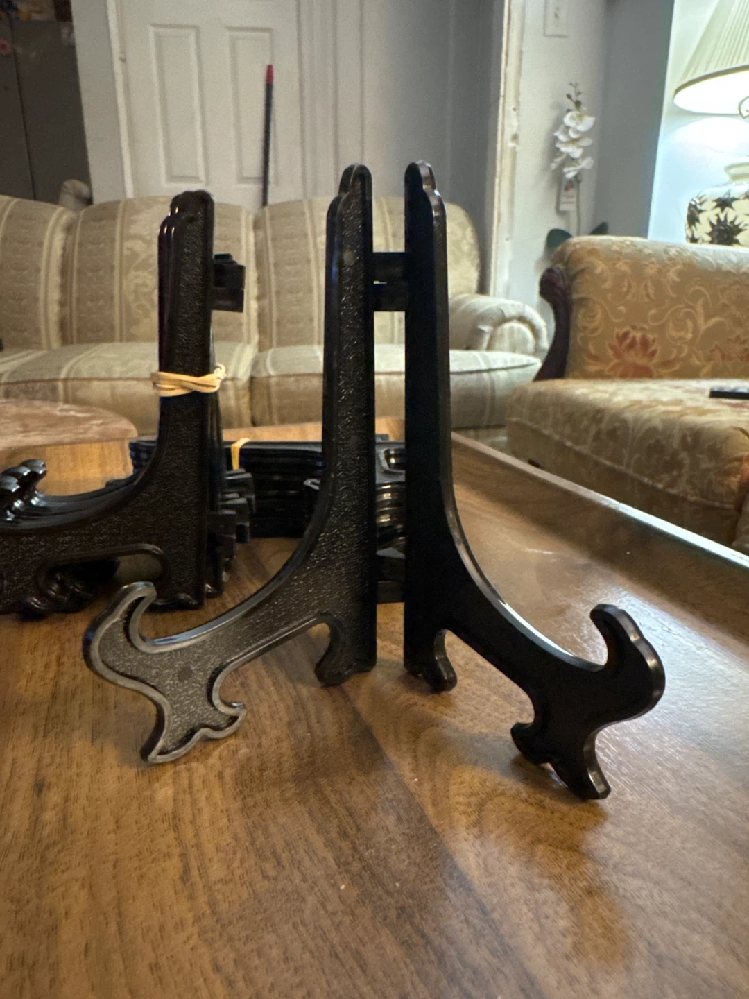 Set of 12 Black Display Stands - photo 3