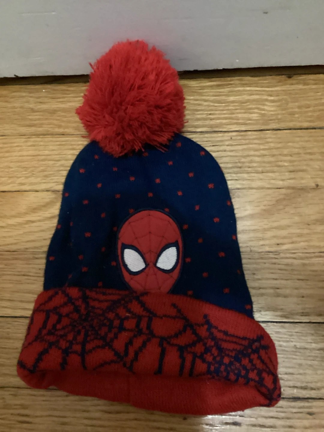 🏈Spider-Man Kids Knit Pom Beanie