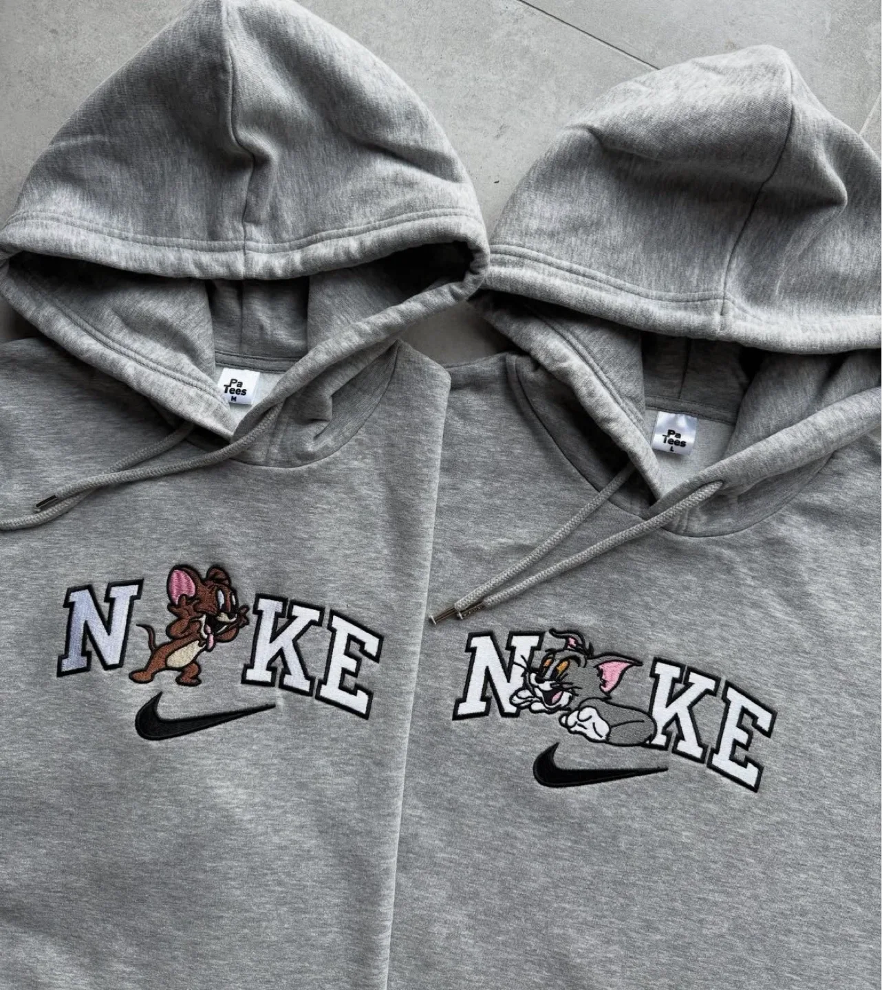 Custom couples hoodie - photo 3