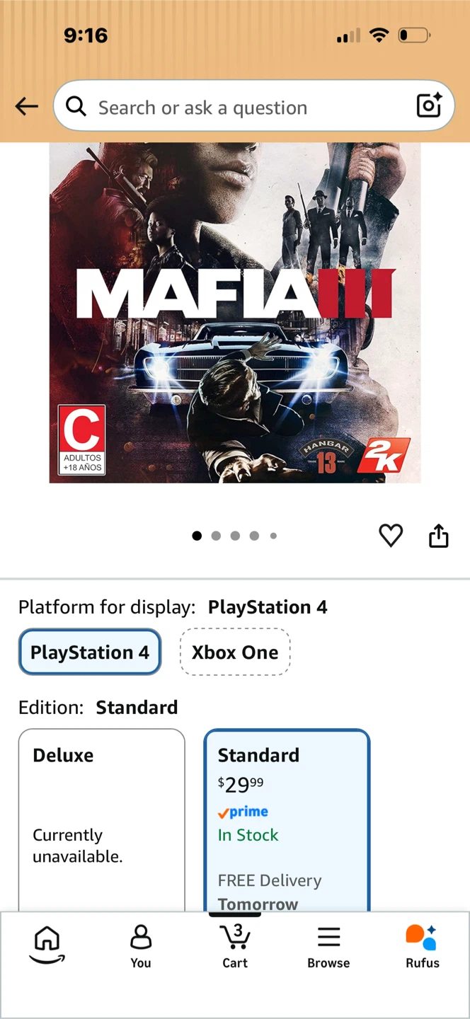 Mafia III for PlayStation 4