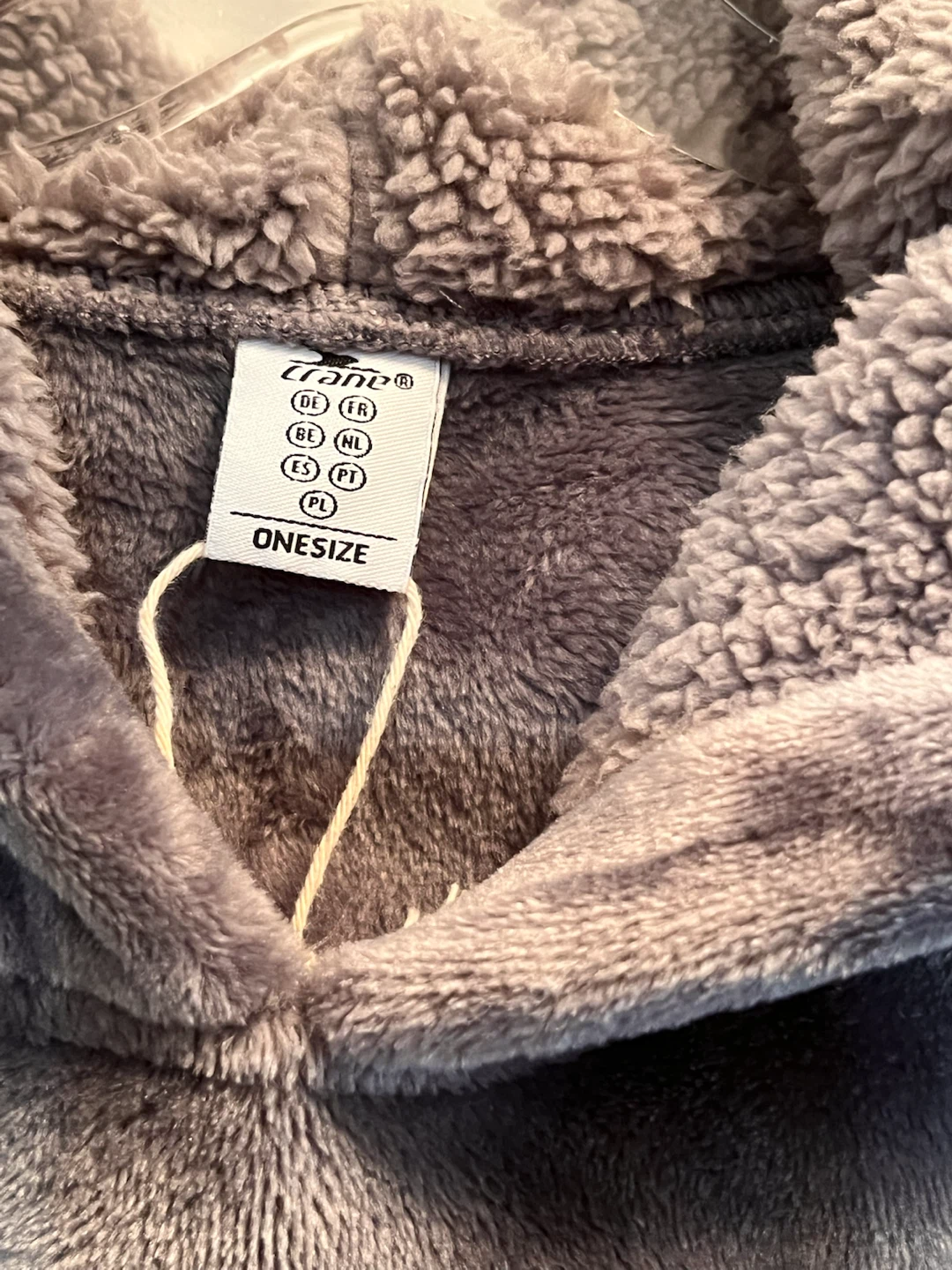 NEW Grey Plush Blanket Hoodie - photo 3