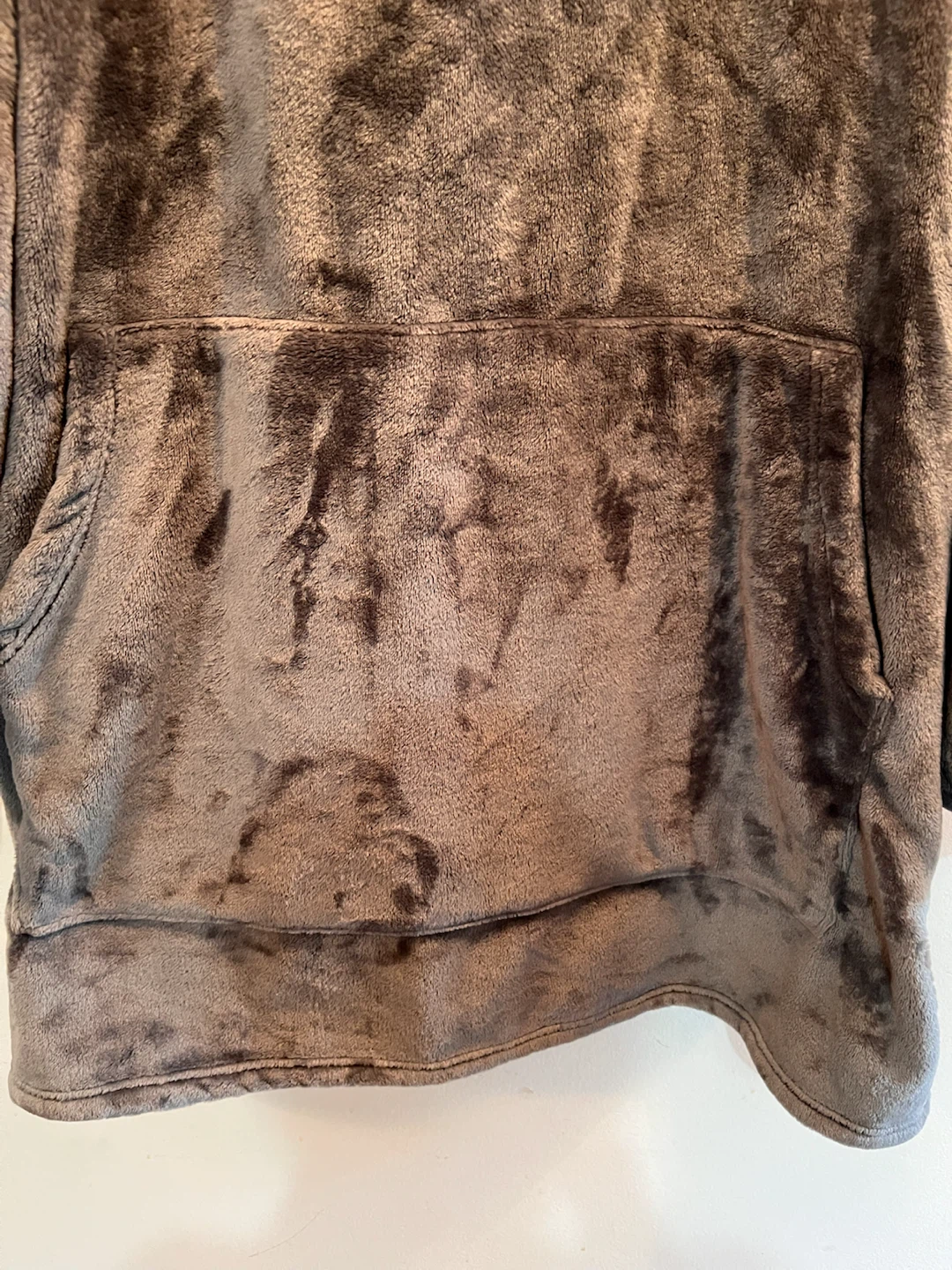 NEW Grey Plush Blanket Hoodie - photo 5