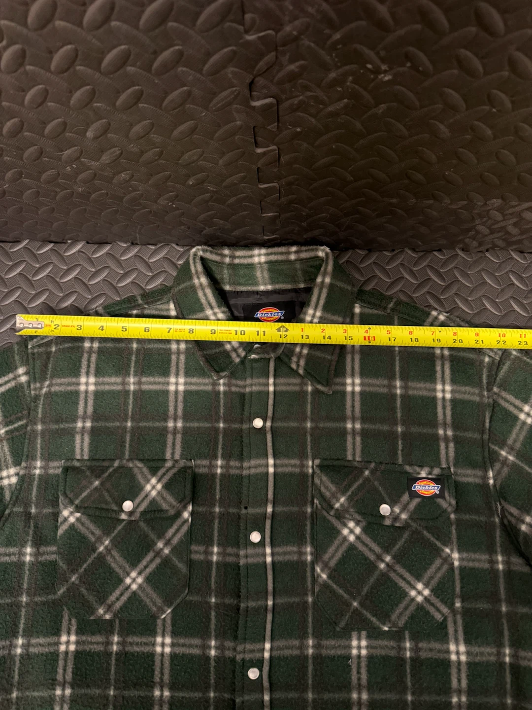 Dickies Green Plaid Flannel Shirt - photo 3