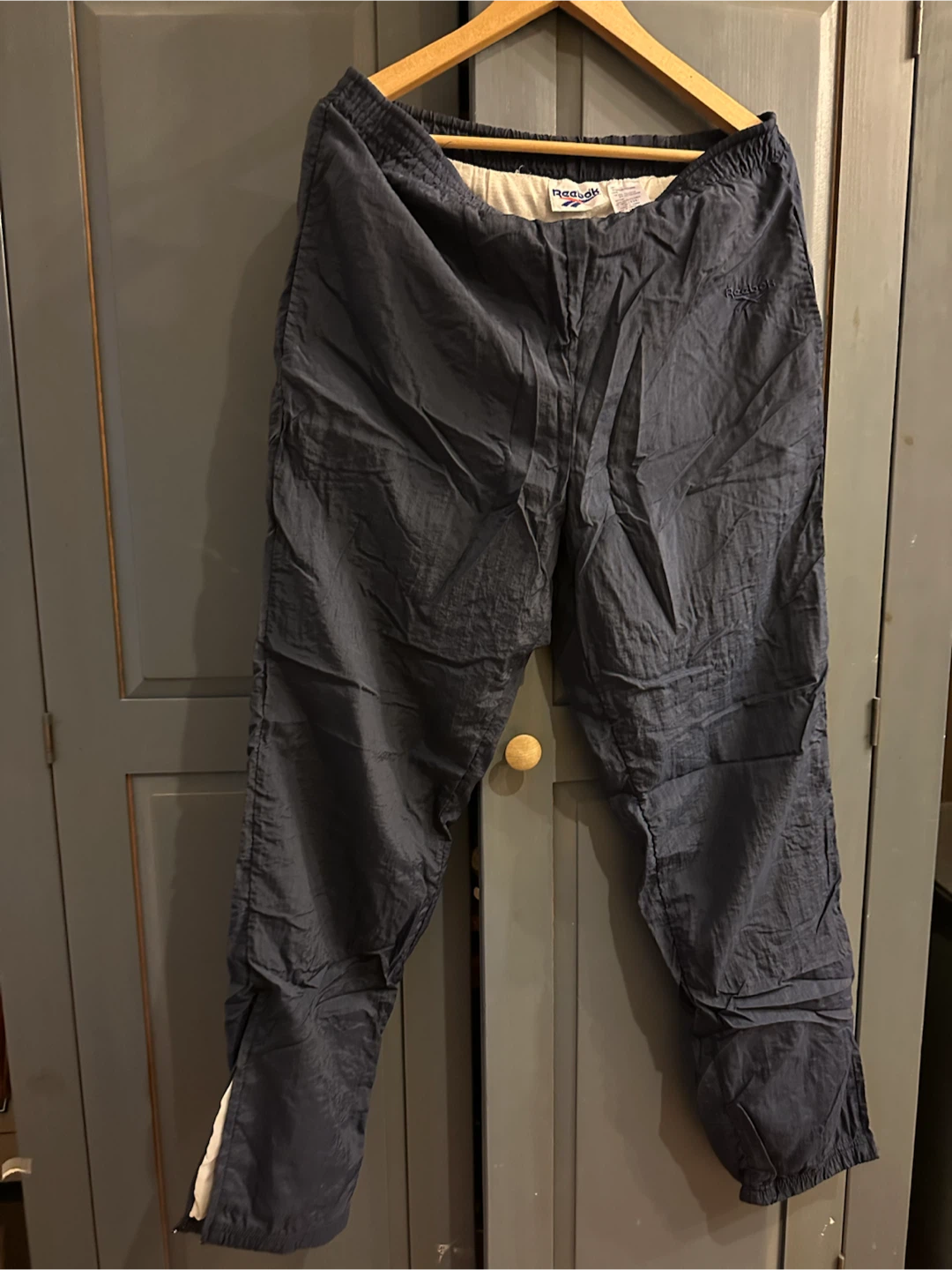Reebok Vintage Nylon Track Pants Navy - photo 3