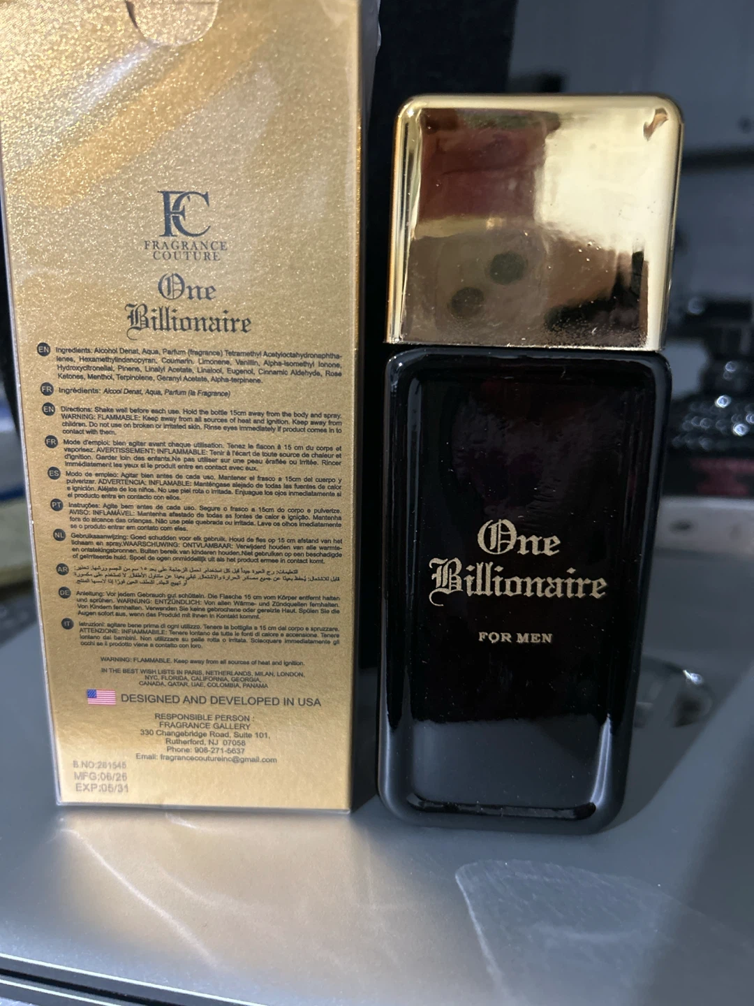 Fragrance Couture One Billionaire Eau de Parfum 100ml