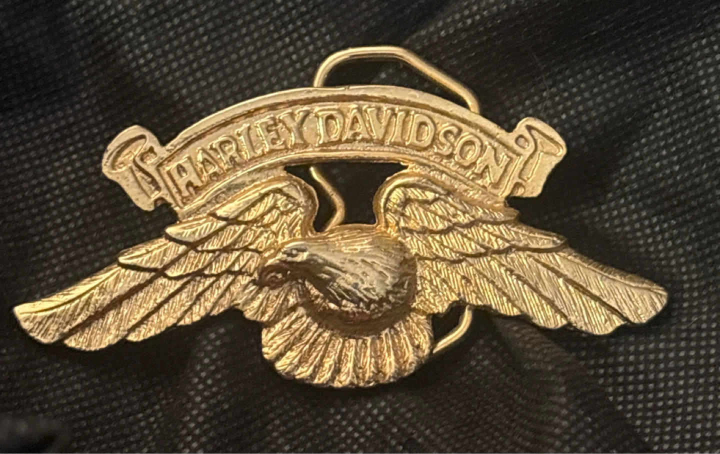 🏈 Vintage Harley-Davidson Eagle Belt Buckle