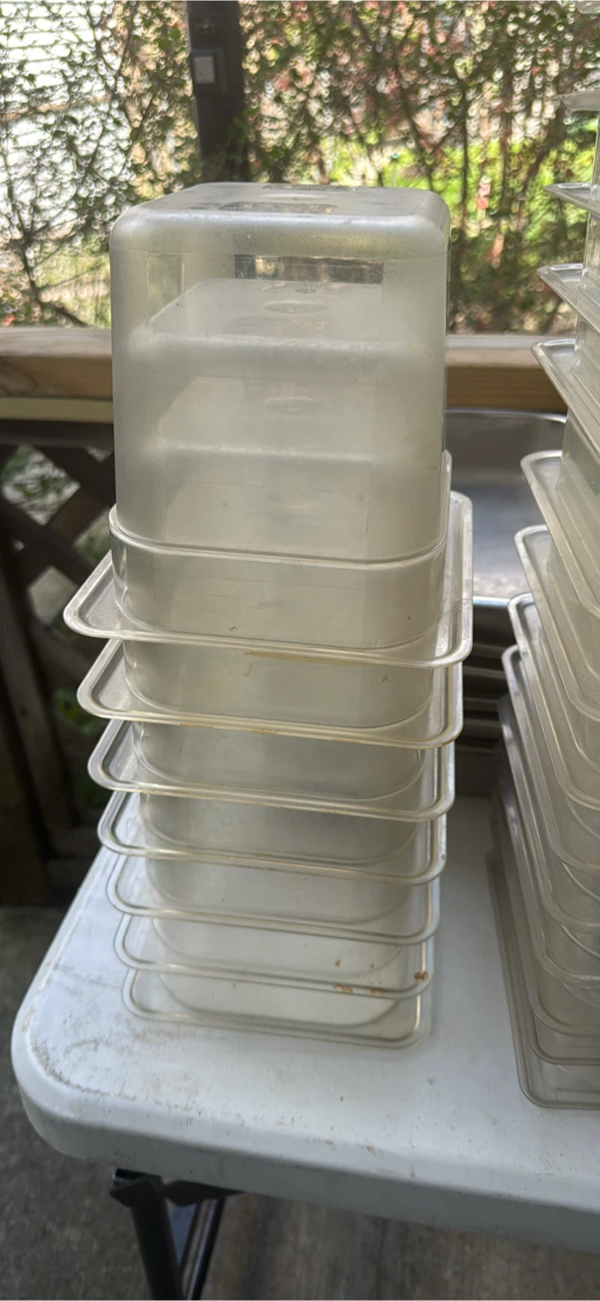 🏈 Set of 10 CAMBRO 1/6 Food Containers - photo 2