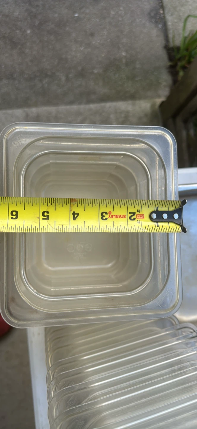 🏈 Set of 10 CAMBRO 1/6 Food Containers - photo 3