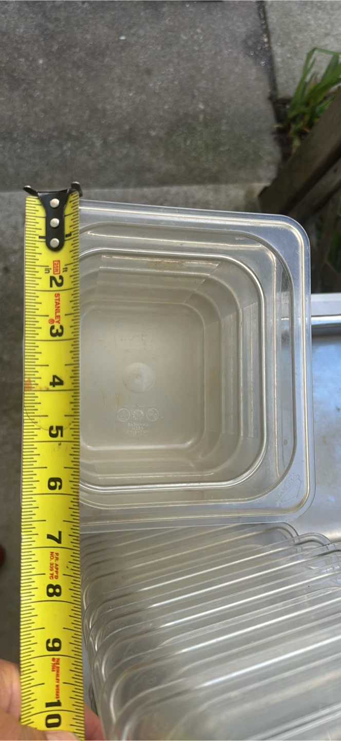 🏈 Set of 10 CAMBRO 1/6 Food Containers - photo 4