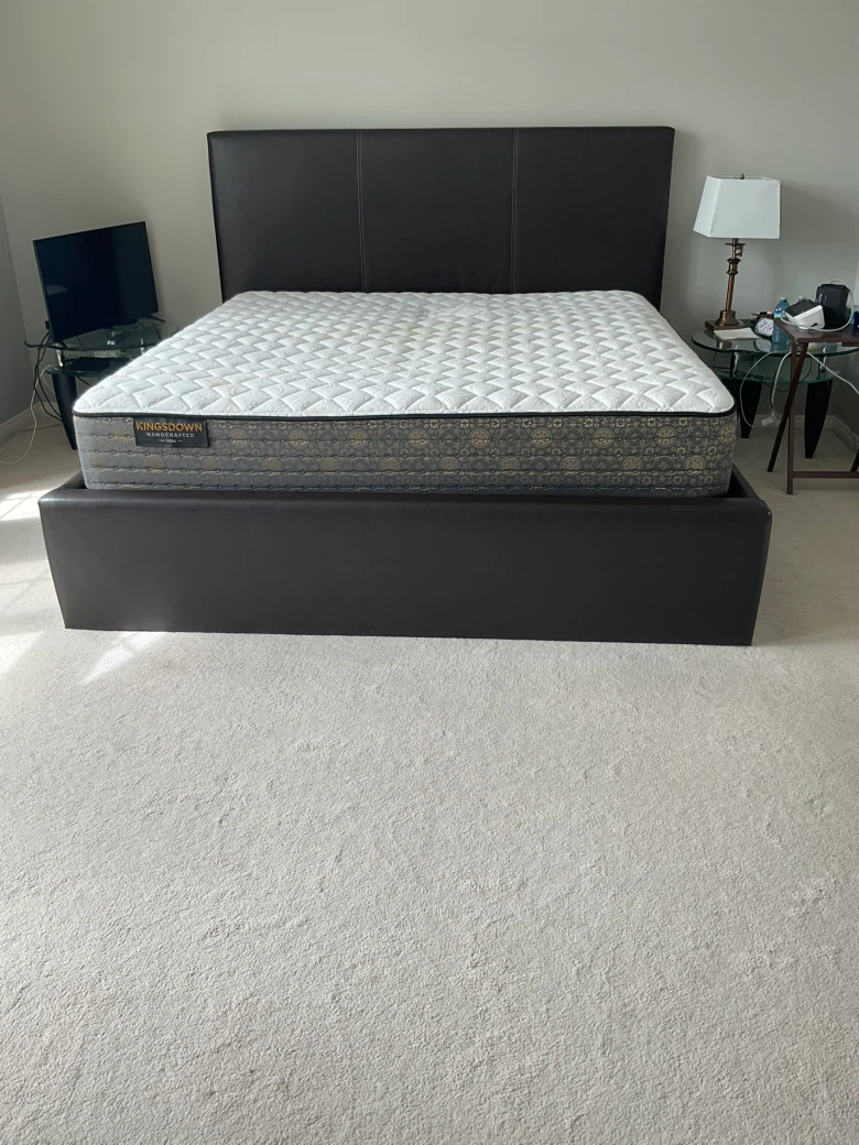 Kingsdown Mattress and Dark Brown Bed Frame - photo 2