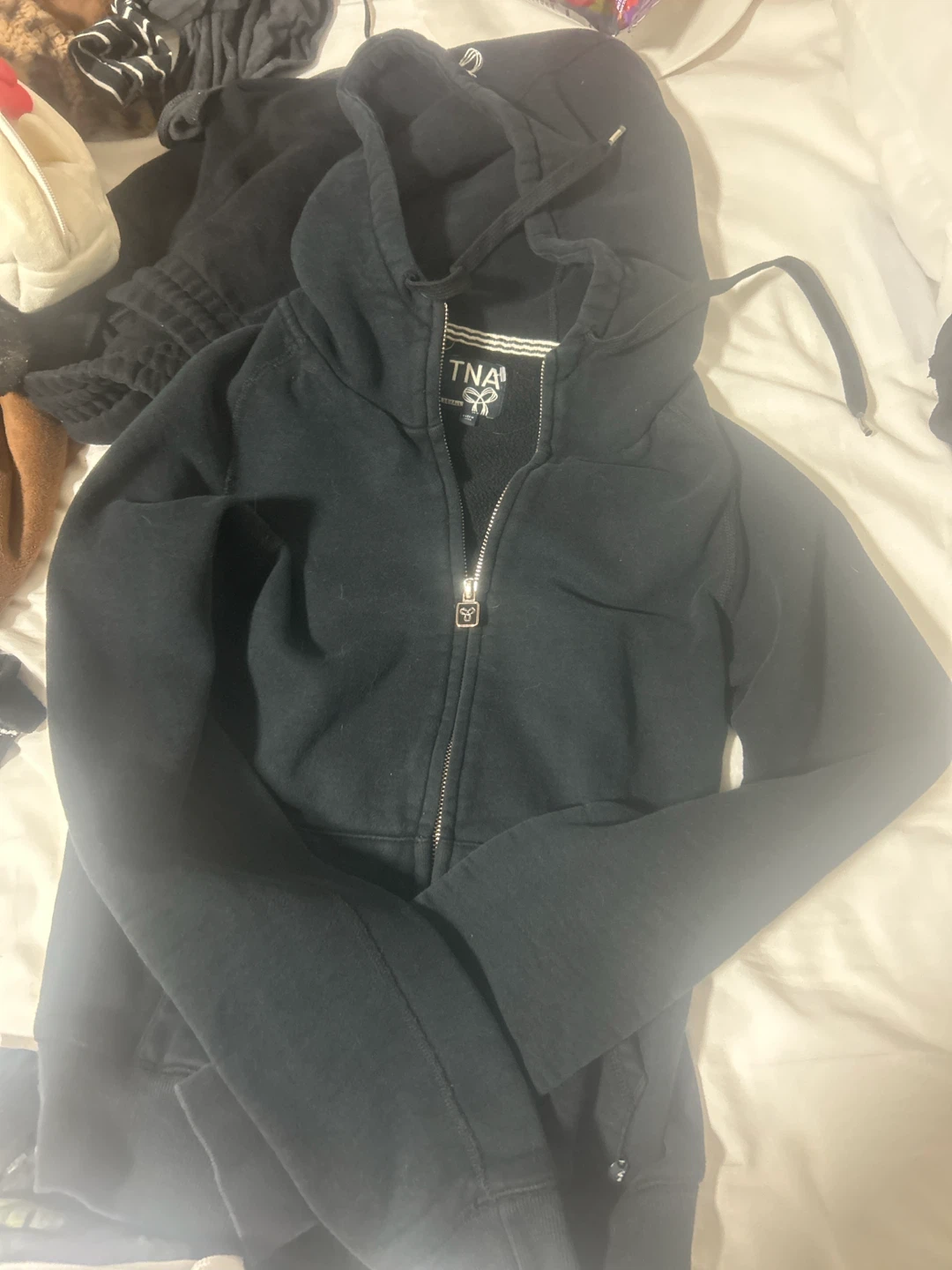 TNA Black Full-Zip Hoodie