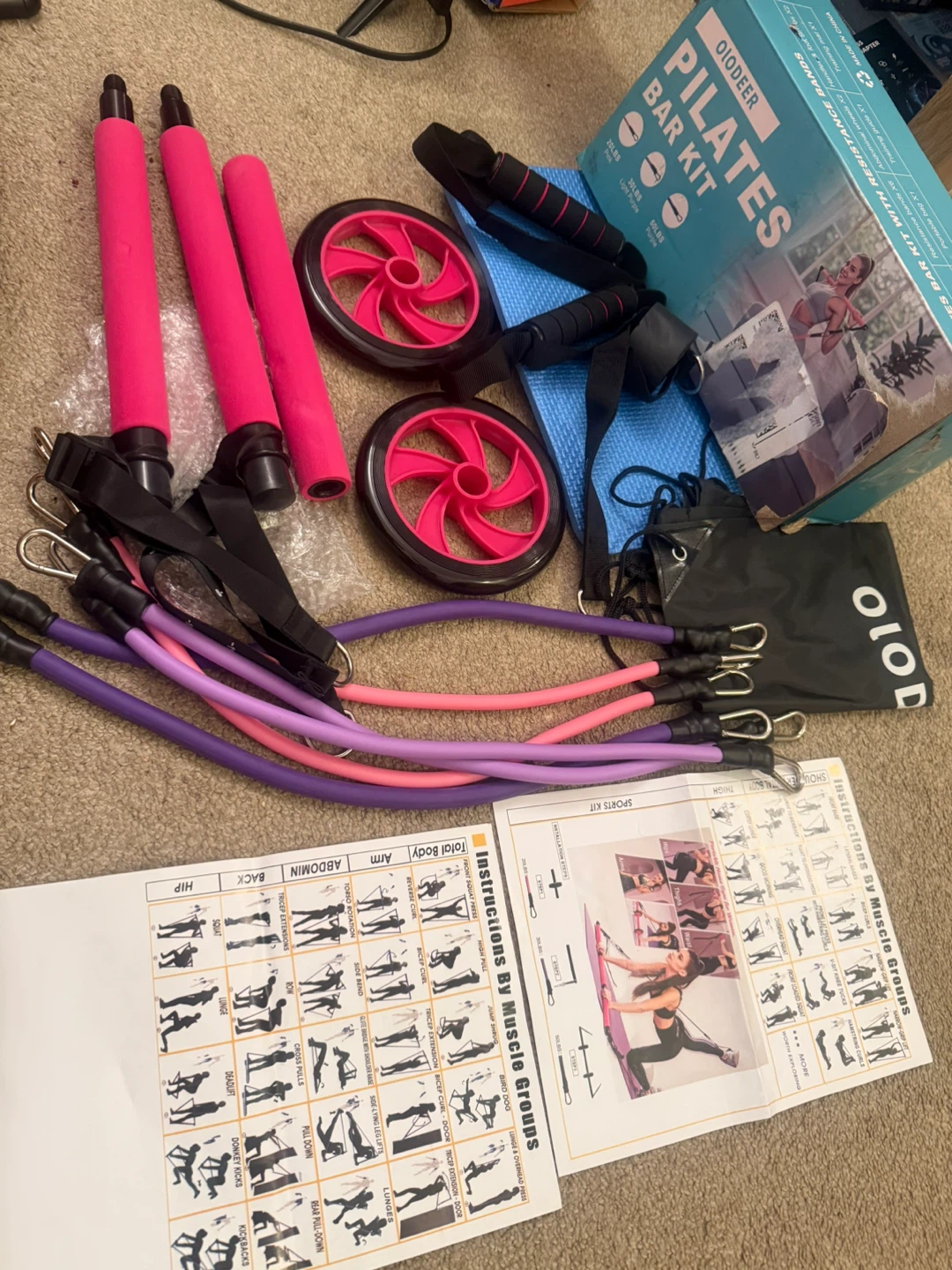 Pilates Bar Kit with Resistance Bands