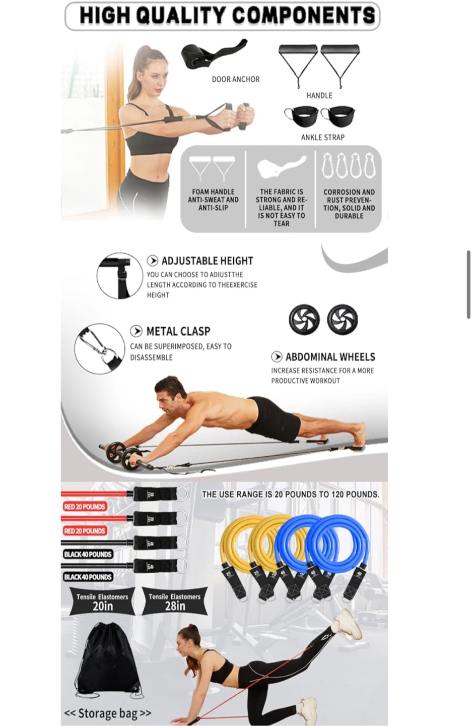 Pilates Bar Kit with Resistance Bands - photo 4