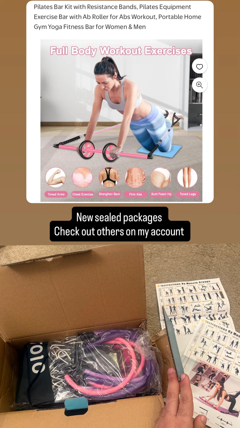 Pilates Bar Kit with Resistance Bands - photo 5