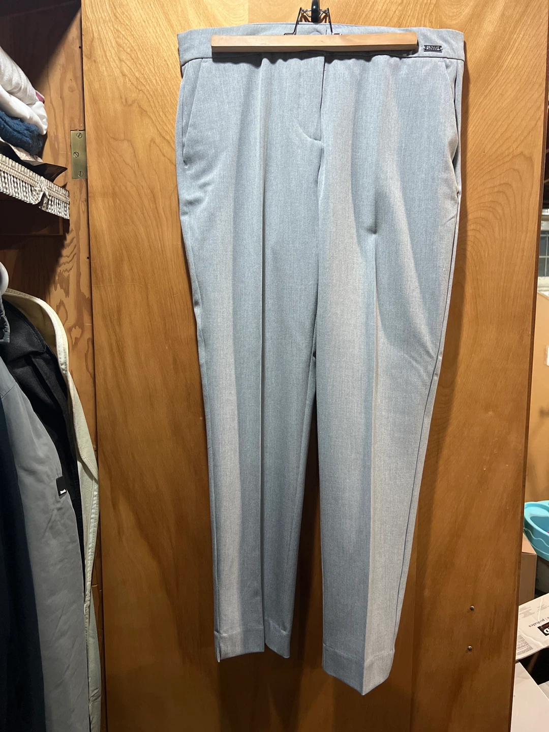 Badgley Mischka Grey Trousers Size 10