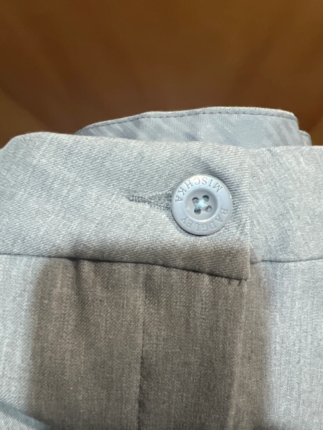 Badgley Mischka Grey Trousers Size 10 - photo 5
