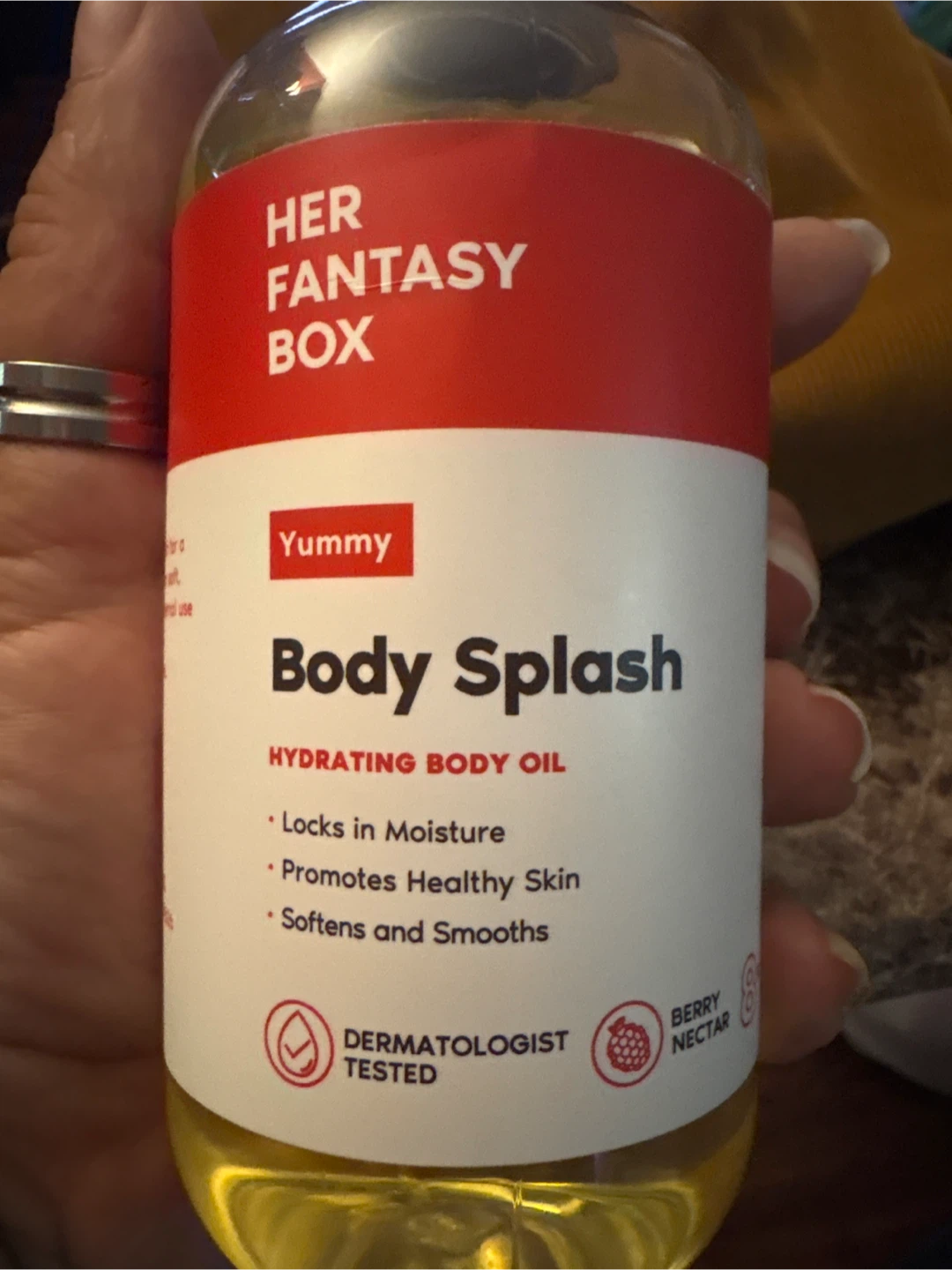 🏈 Her Fantasy Box Yummy Body Splash Hydrating Body Oil - photo 3
