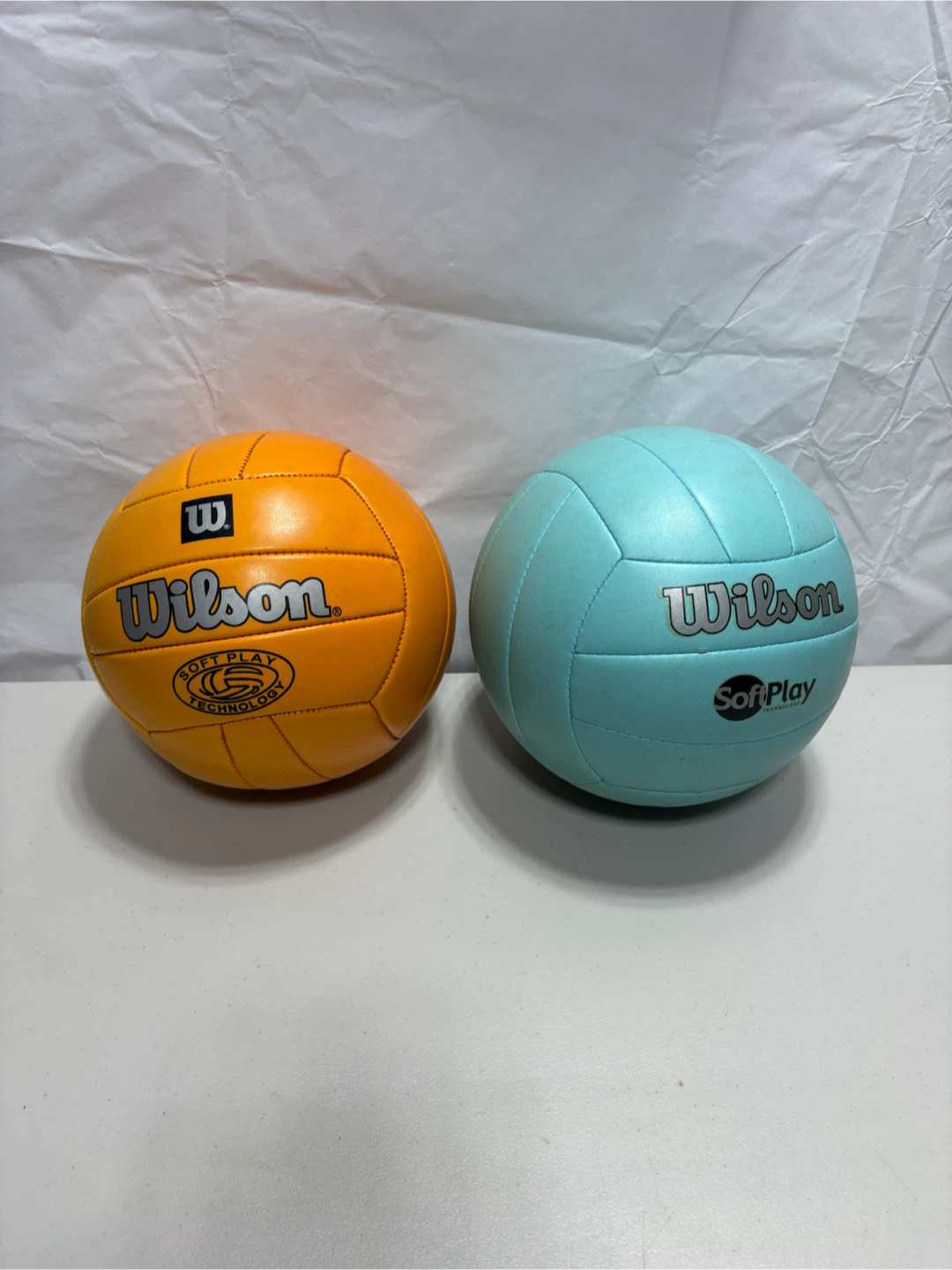 Two Wilson Soft Play Volleyballs