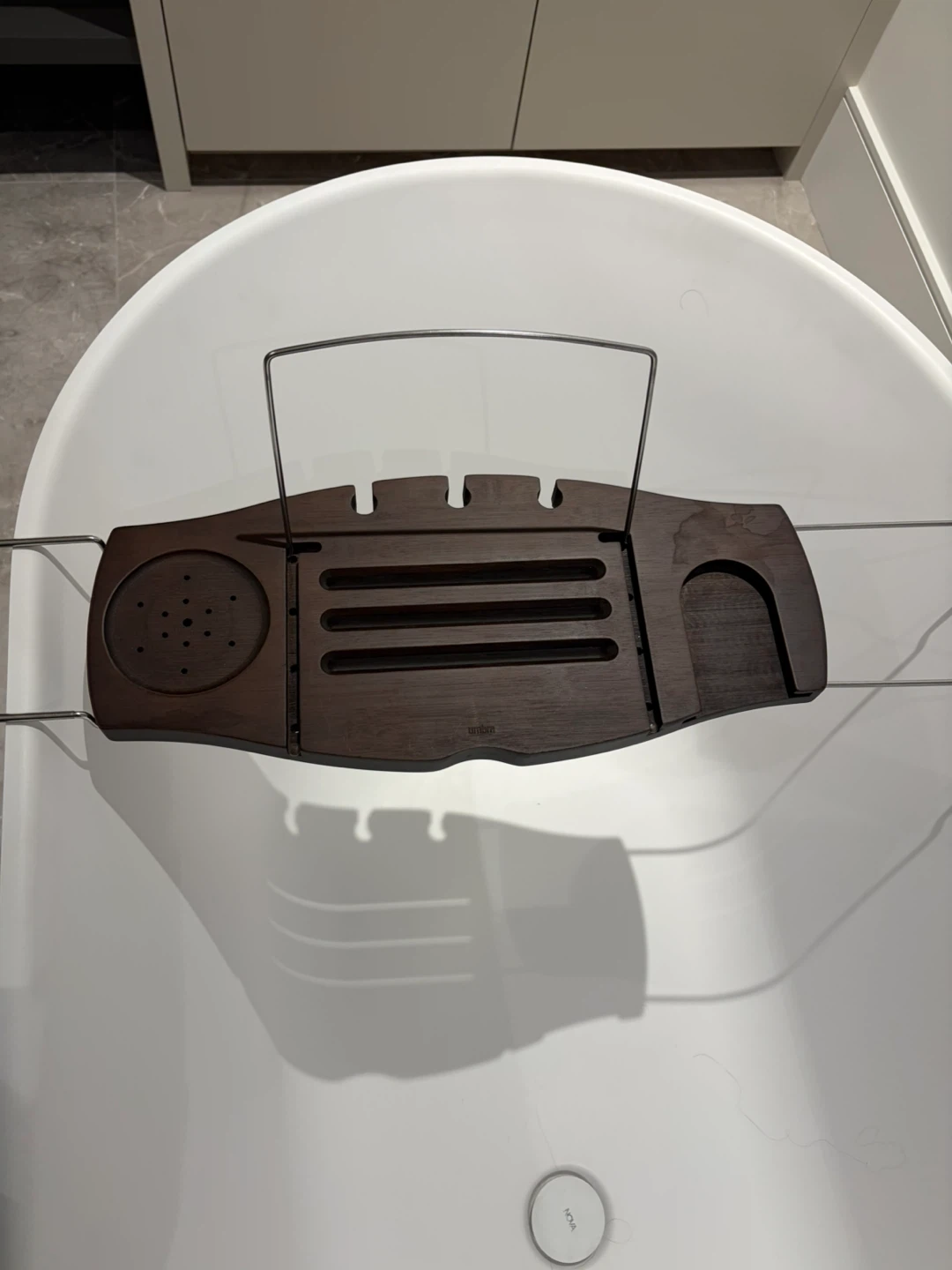 Umbra Aquala Walnut Bathtub Caddy