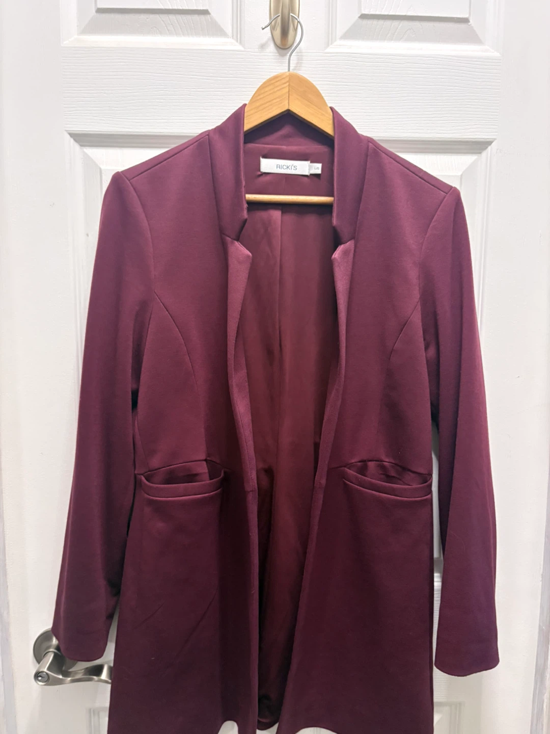 Ricki's Burgundy Open Blazer - photo 2