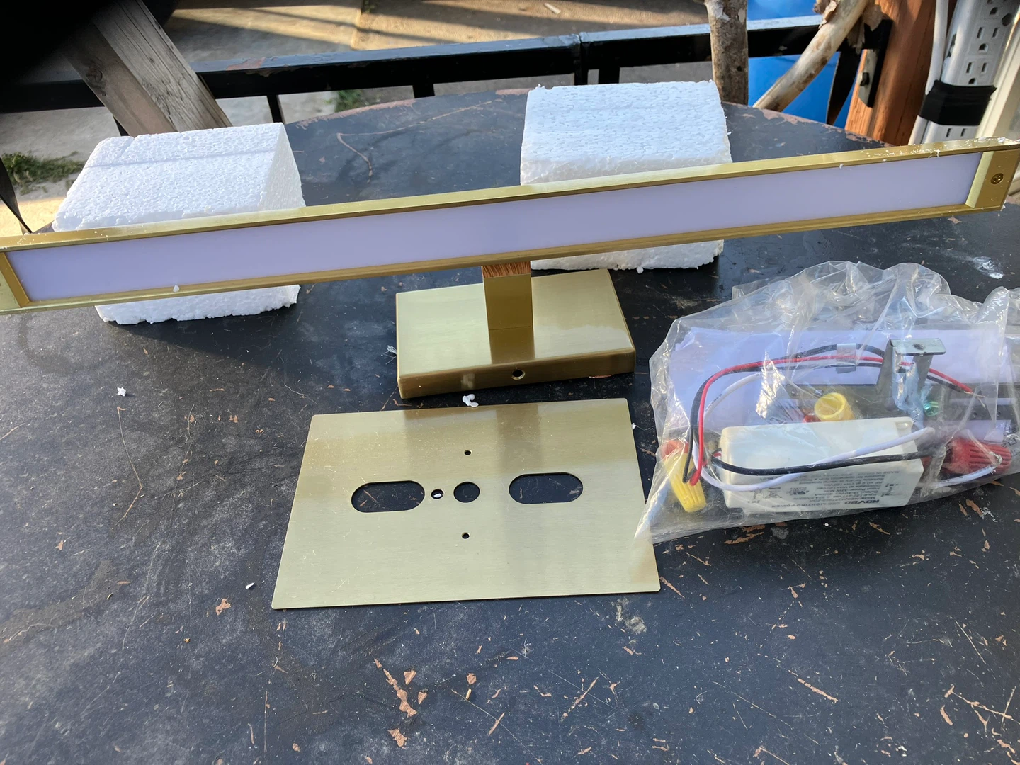 Gold LED Vanity Light Fixture