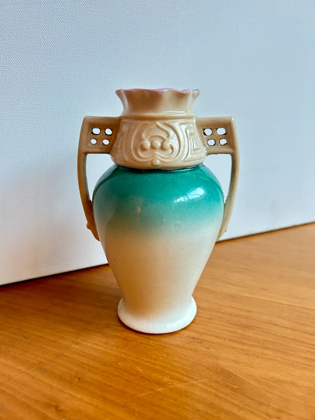 Early 1900’s Austrian Floral Ceramic Bud Vase - photo 3