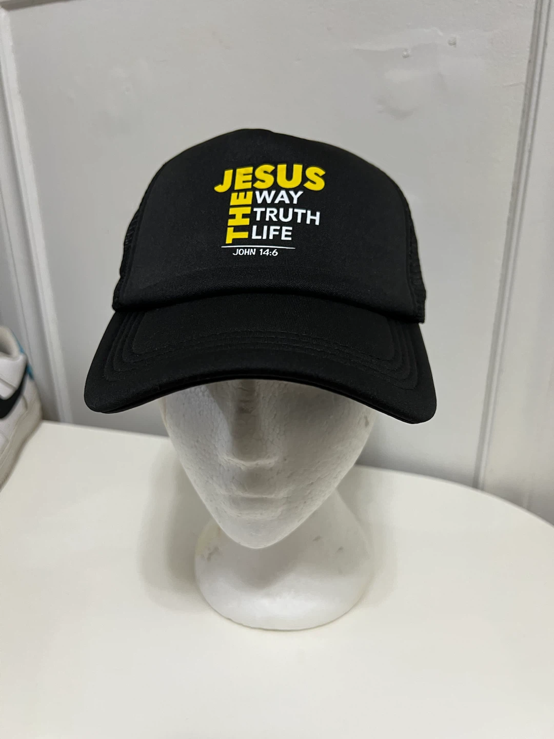 🏈 Black Jesus The Way The Truth The Life Trucker Cap