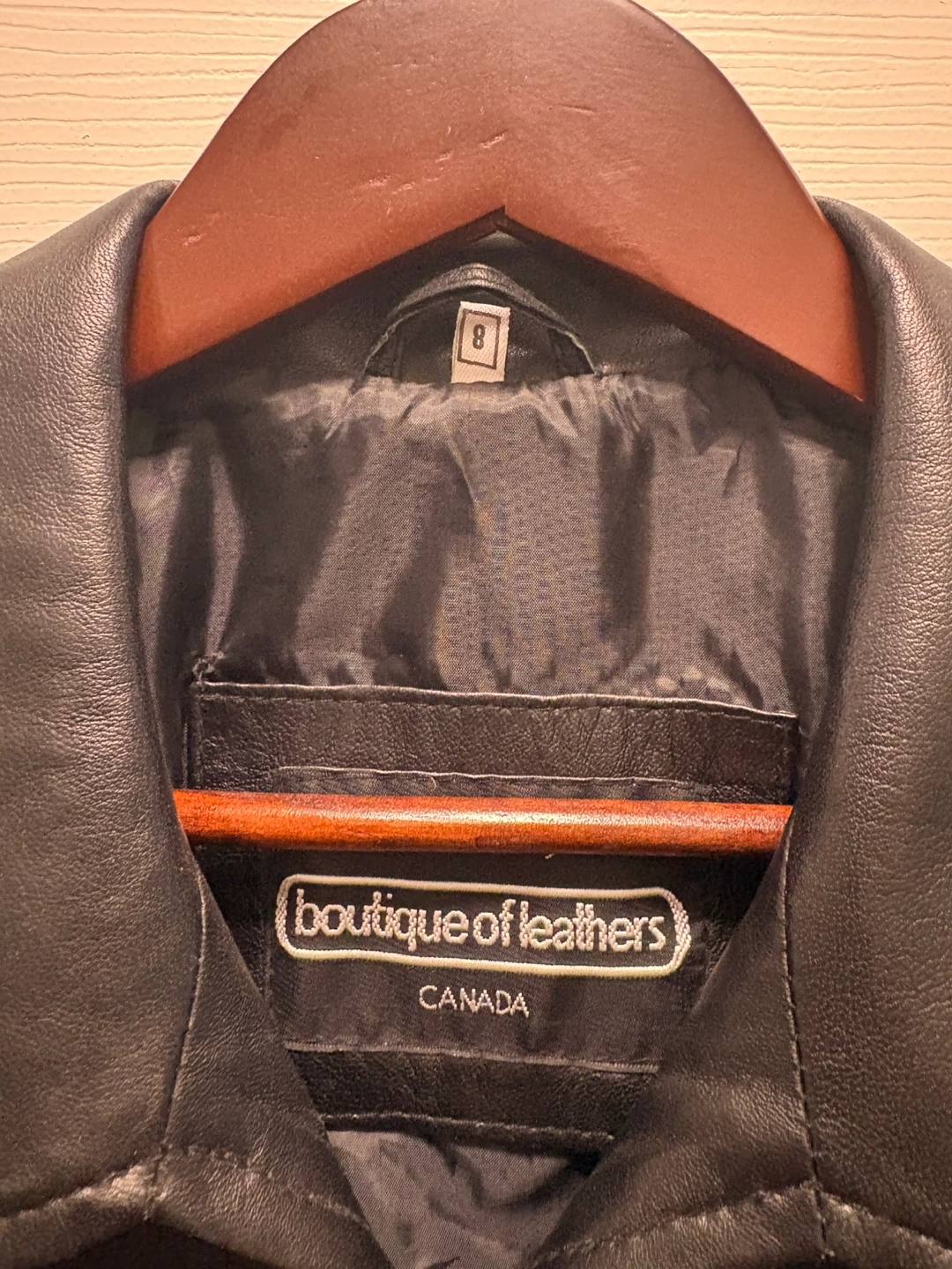 Boutique of Leathers Black Leather Jacket Size 8 - photo 4