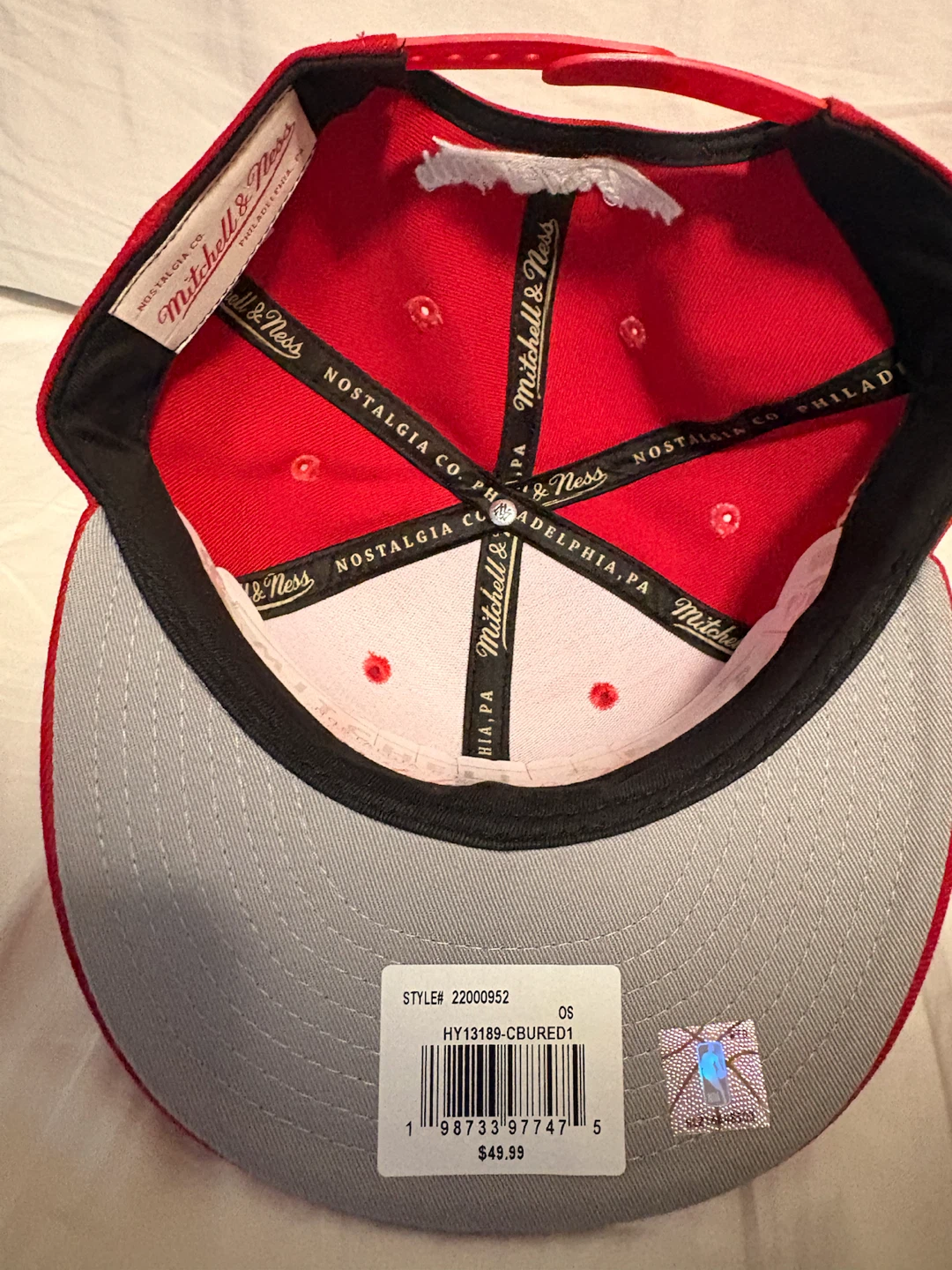 Mitchell & Ness Chicago Bulls Snapback Hat - photo 4