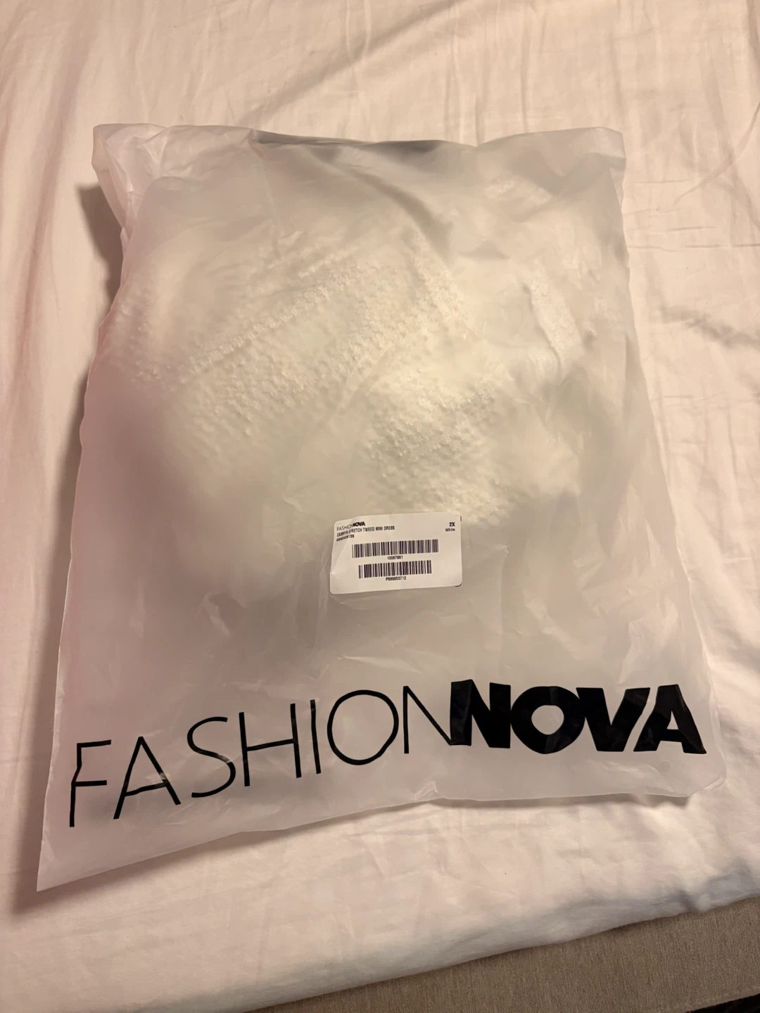 Fashion Nova Camryn Stretch Tweed Mini Dress White 2X - photo 3