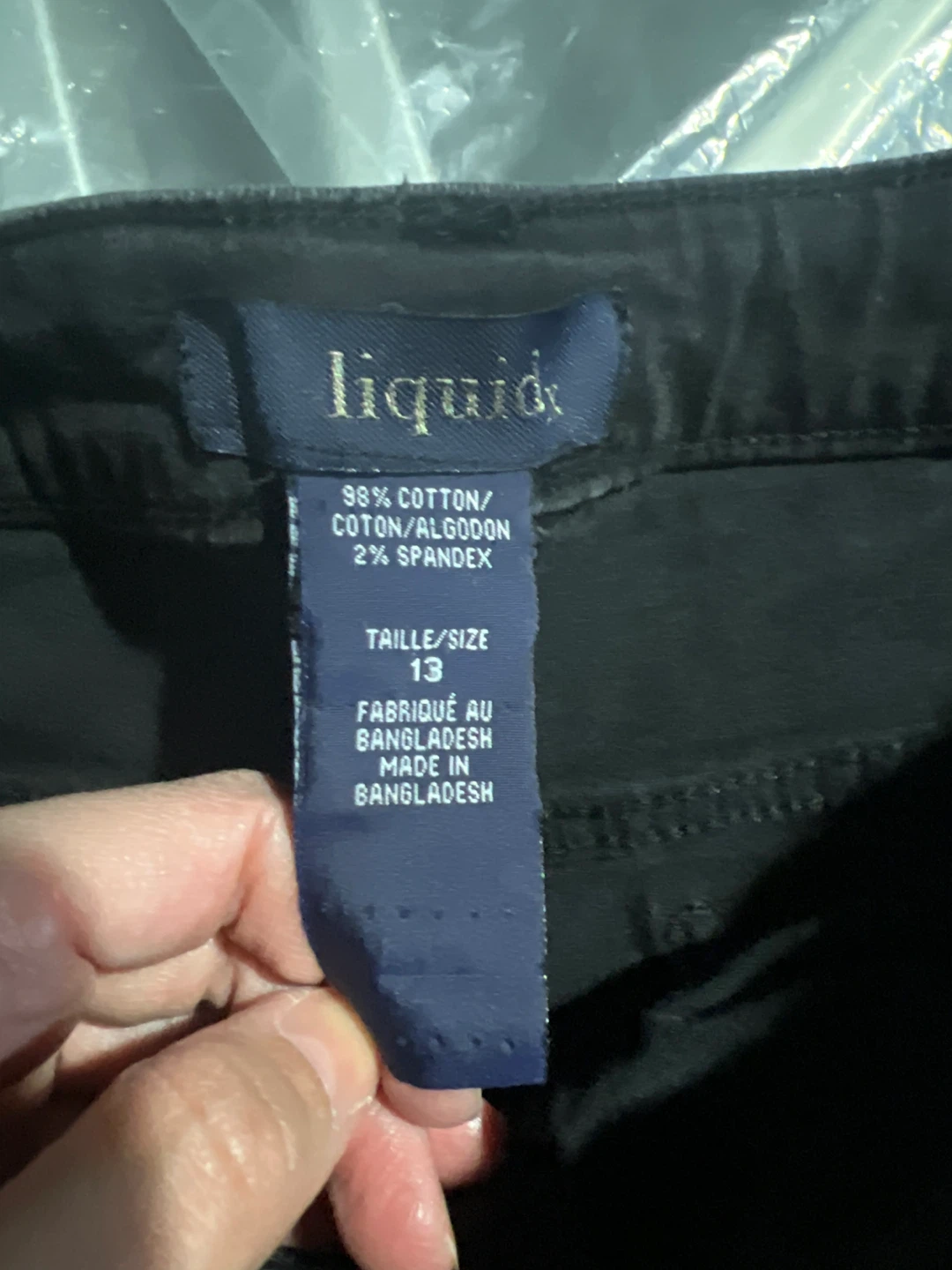 Liquid Black Distressed Denim Shorts - photo 4