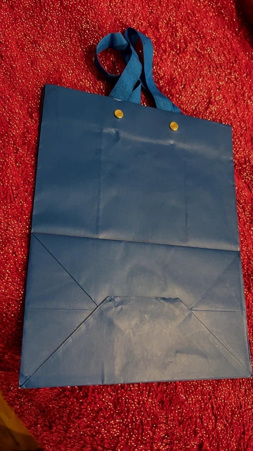 🏈 Blue Paper Gift Bag